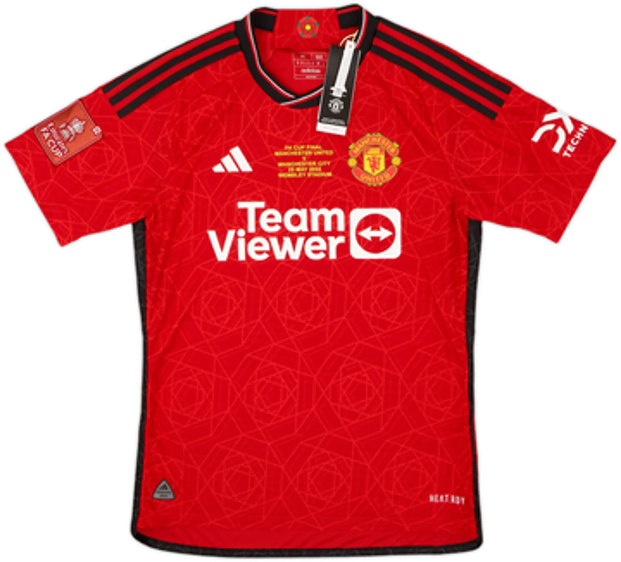 2023-24 Manchester United 'FA Cup Final' Authentic Home Shirt Mainoo #37 (M)