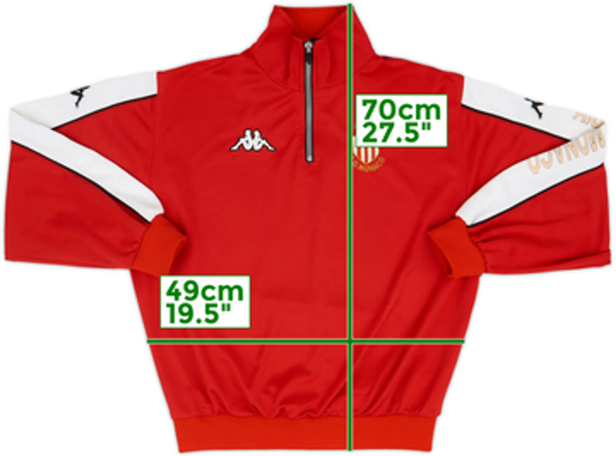 2000-01 Monaco Kappa 1/4 Zip Track Top - 5/10 - (M)