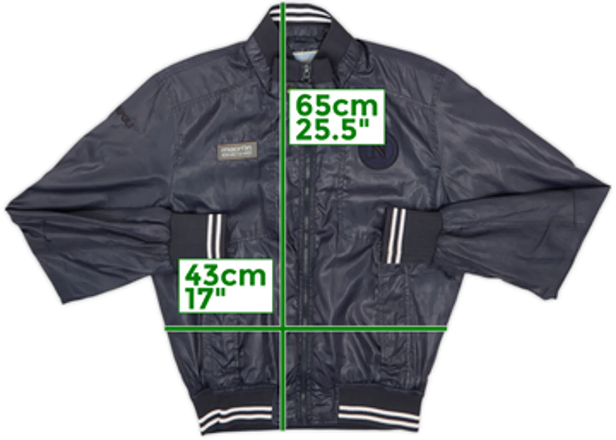 2010-11 Napoli Macron Bomber Jacket - 8/10 - (S)
