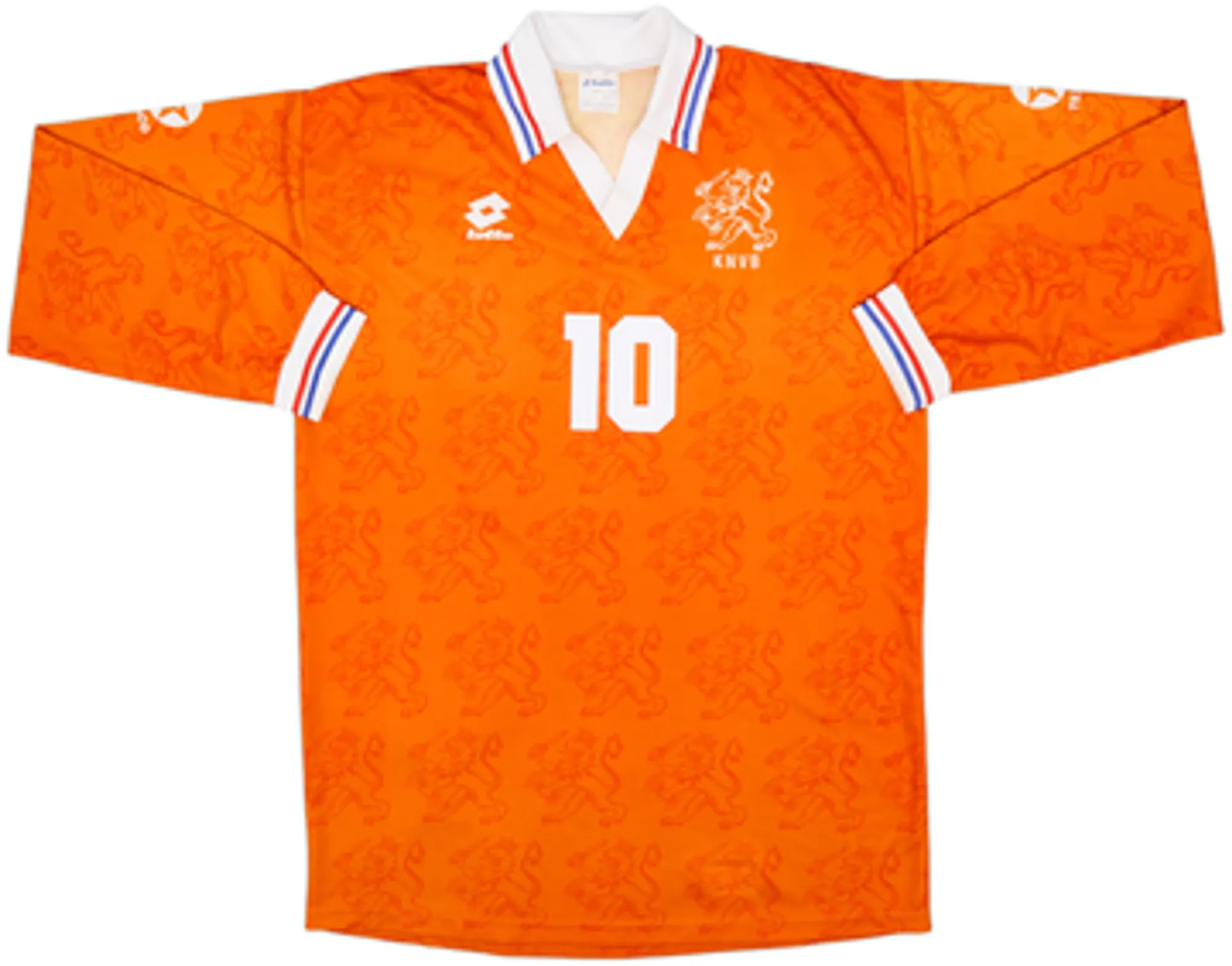 1994 Netherlands Home L/S Shirt Bergkamp #10 - 8/10 - (XL)