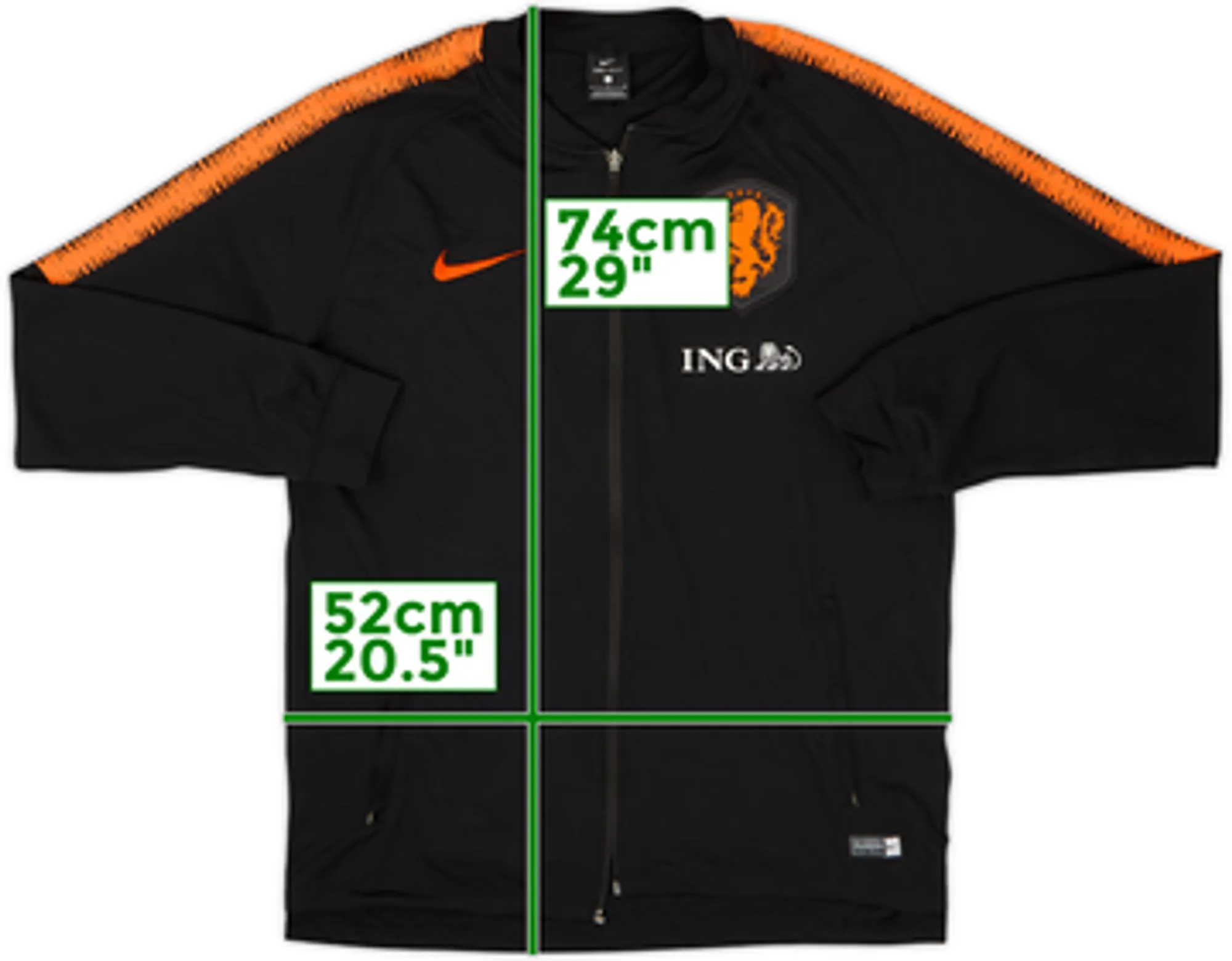 2018-19 Netherlands Nike Track Jacket - 8/10 - (L)