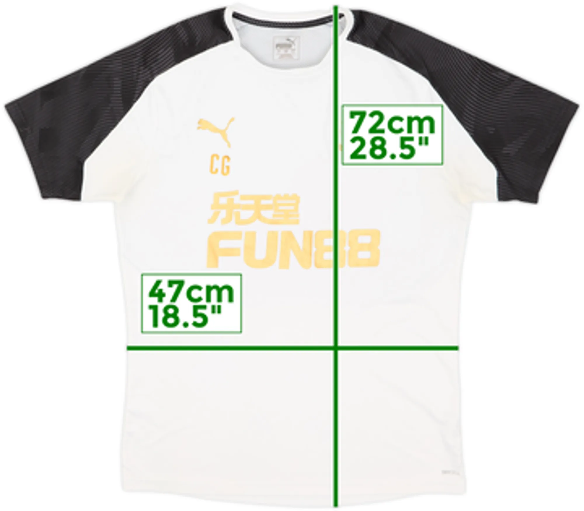 2018-19 Newcastle Puma Staff Issue Training Shirt CG - 10/10 - (L)