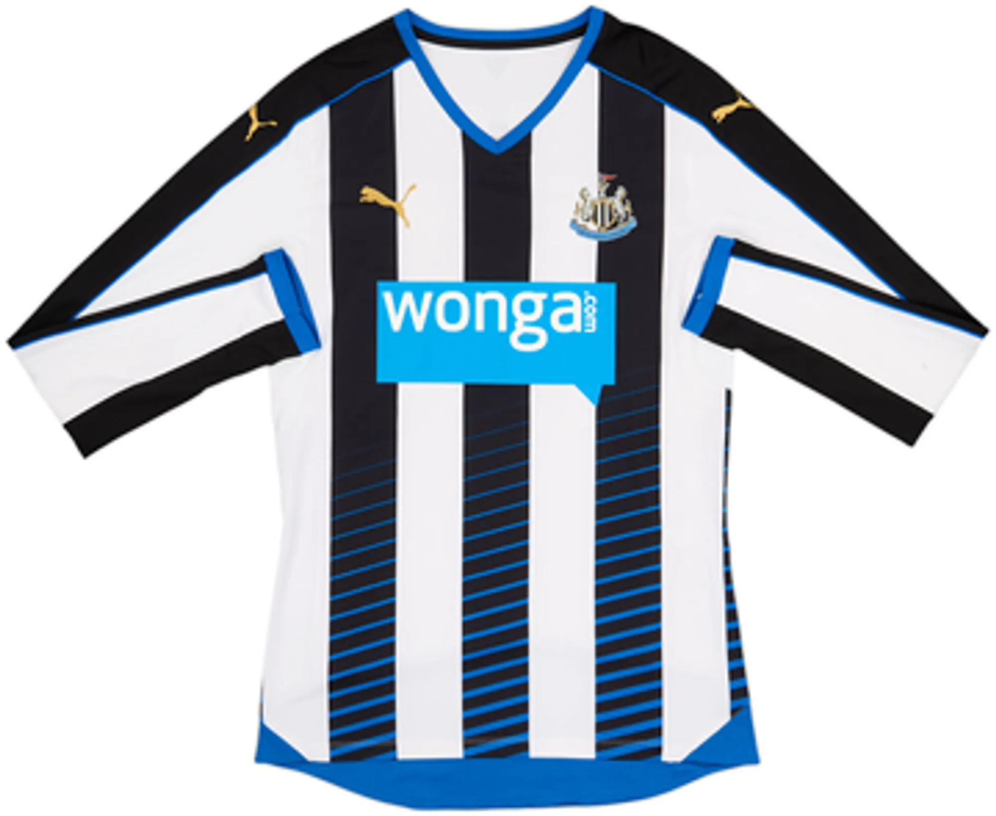 2015-16 Newcastle Player Issue ACTV Fit Home L/S Shirt Cisse #9 - 8/10 - (XL)