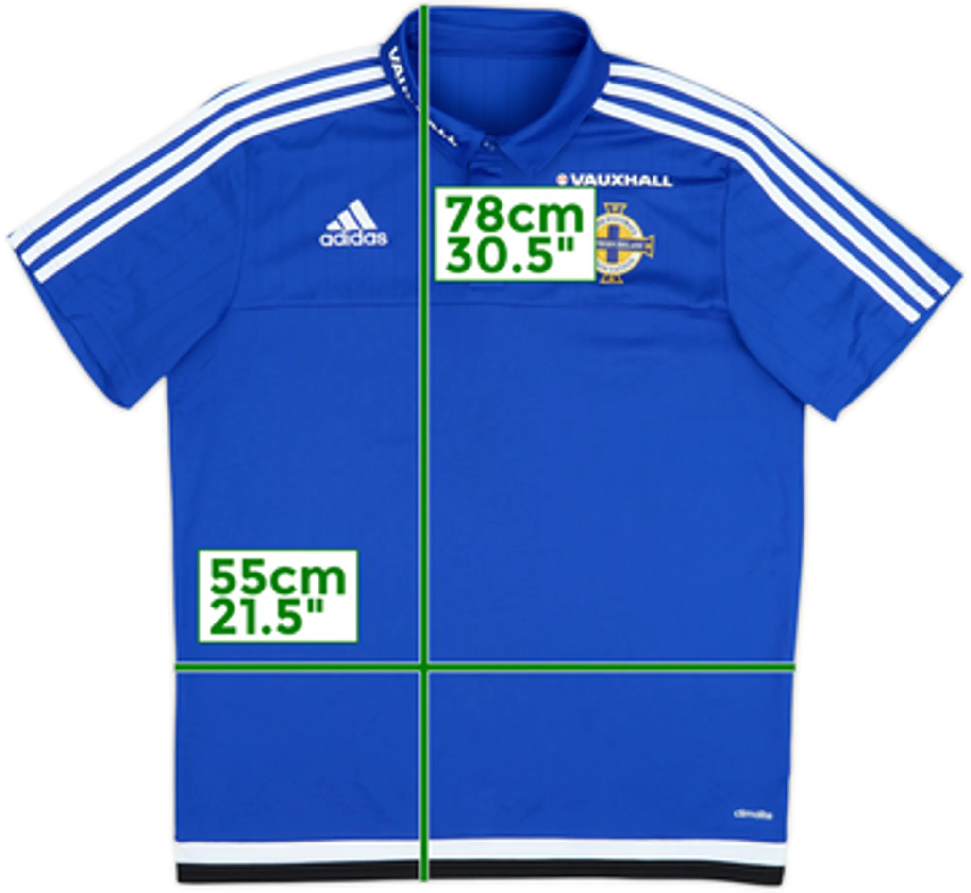2015-16 Northern Ireland adidas Polo Shirt - 7/10 - (L)