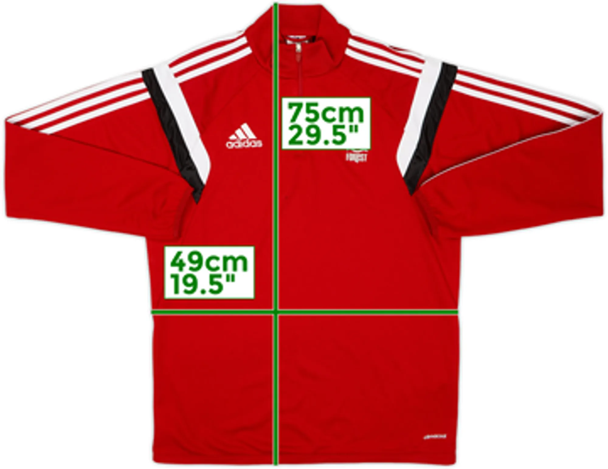 2014-15 Nottingham Forest adidas Track Top - 8/10 - (M)