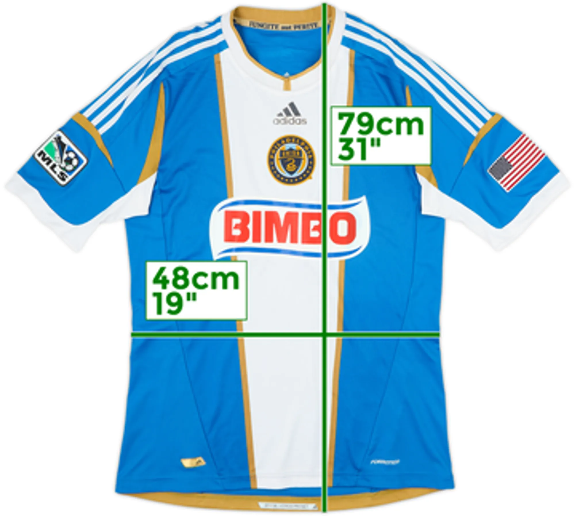2012-14 Philadelphia Union Authentic Away Shirt - 5/10 - (L)