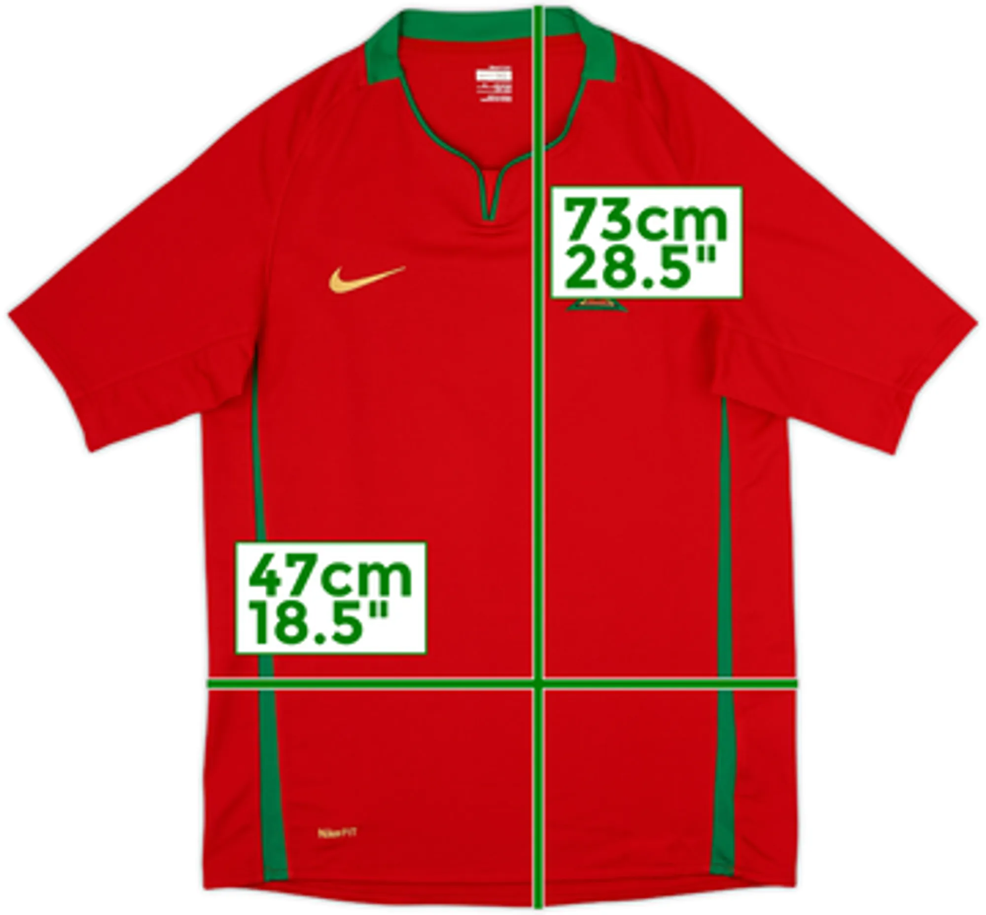 2008-10 Portugal Home Shirt Ronaldo #7 - 4/10 - (XL.Boys)