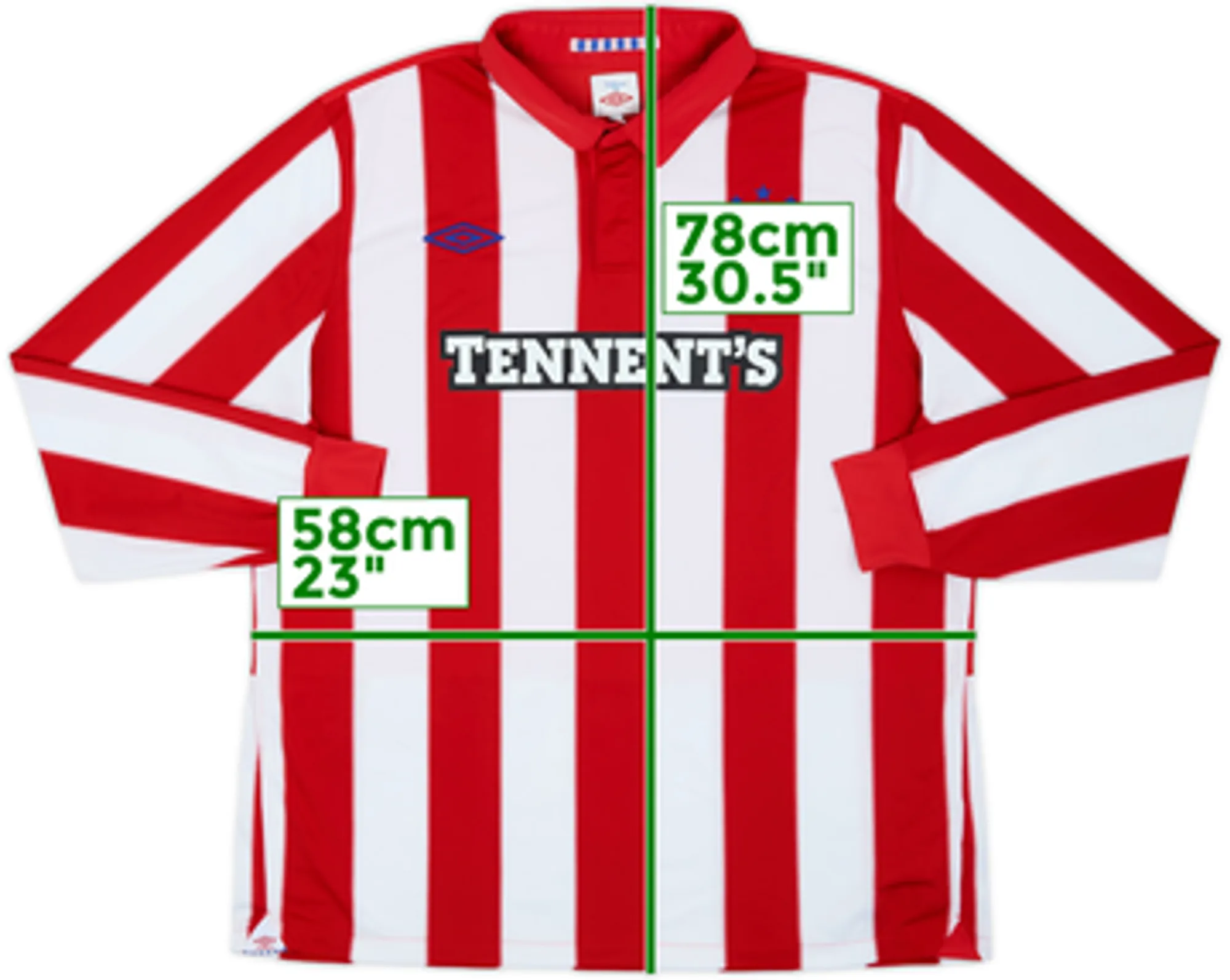 2010-11 Rangers Away L/S Shirt - 7/10 - (XL)