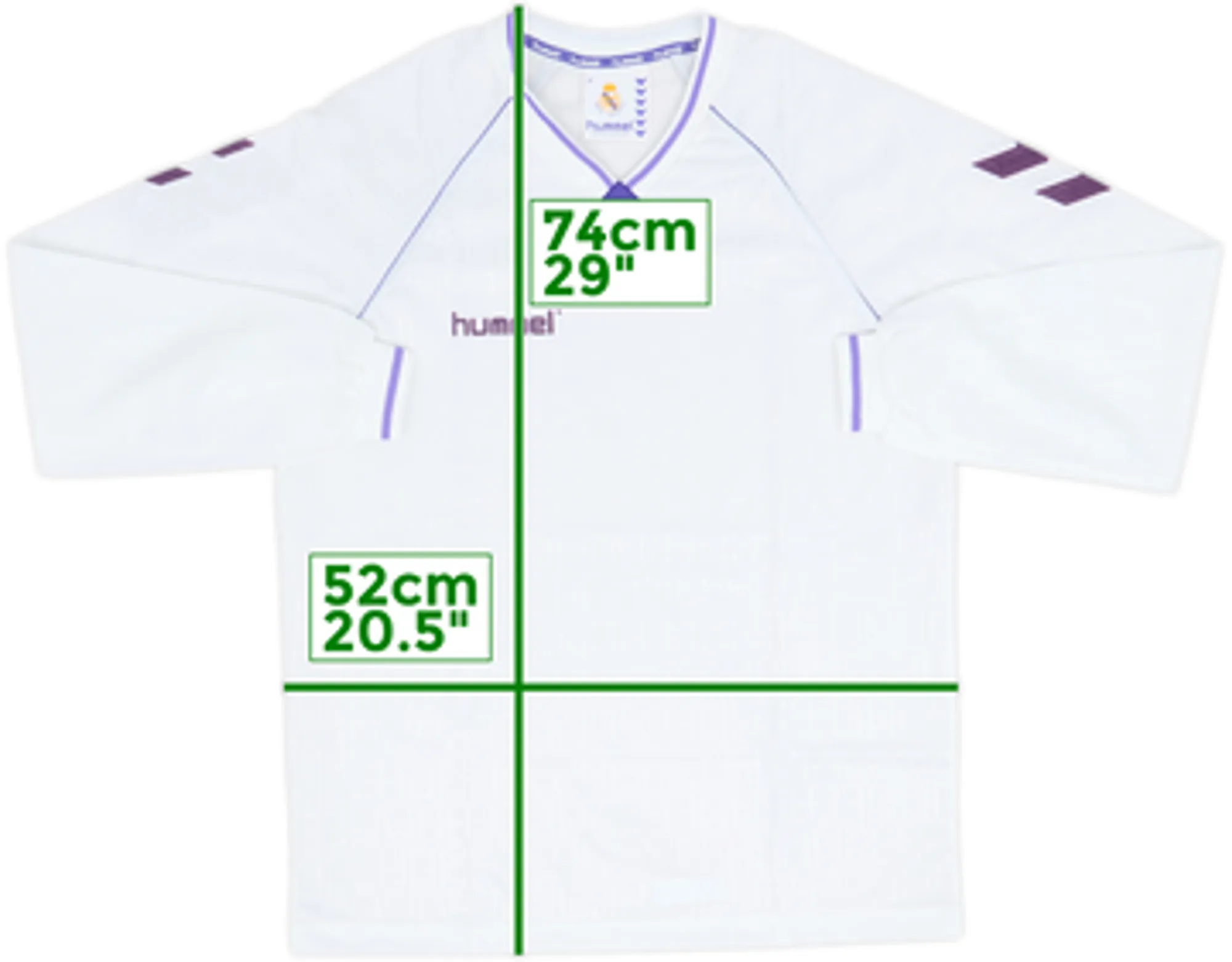 1990-91 Hummel Template L/S Shirt (Real Madrid) - 10/10 - (M)