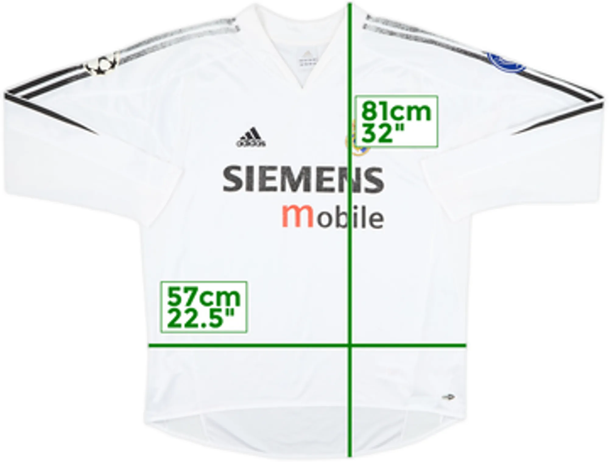 2004-05 Real Madrid Home L/S Shirt - 4/10 - (L)