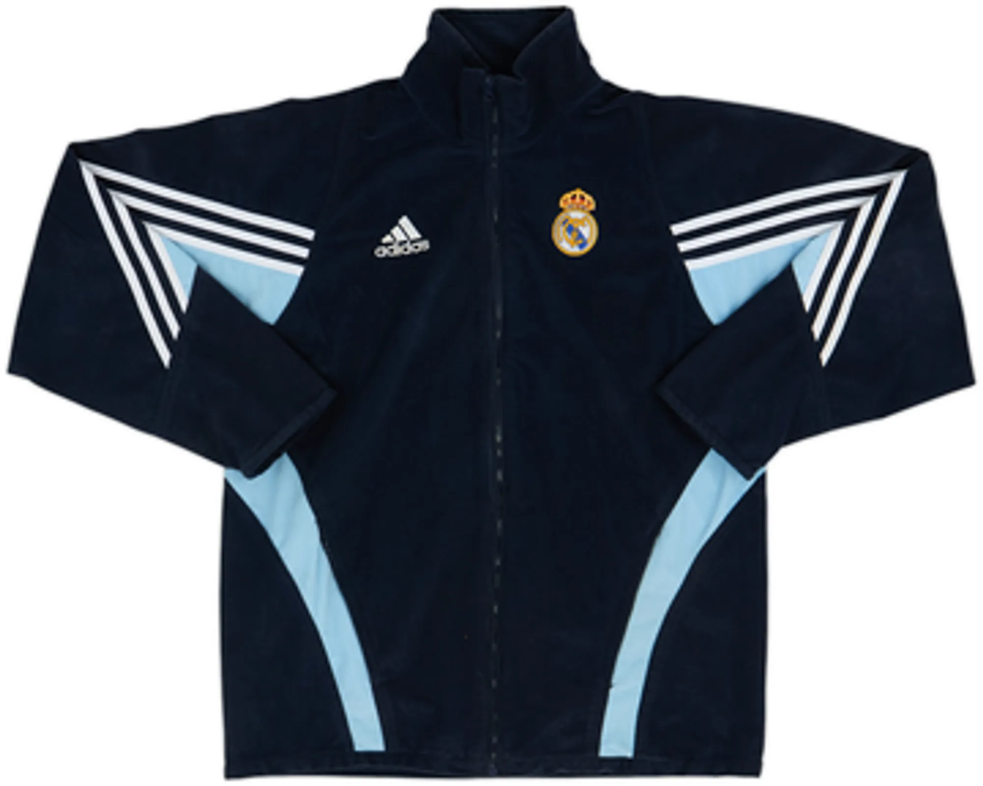 2003-04 Real Madrid adidas Fleece Track Jacket - 7/10 - (L)