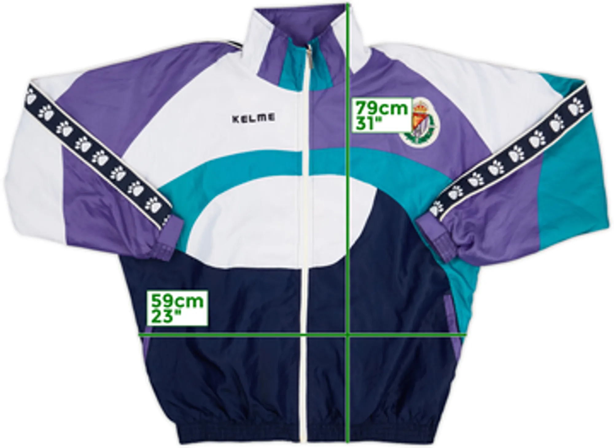 1996-97 Real Valladolid Kelme Track Jacket - 8/10 - (XL)