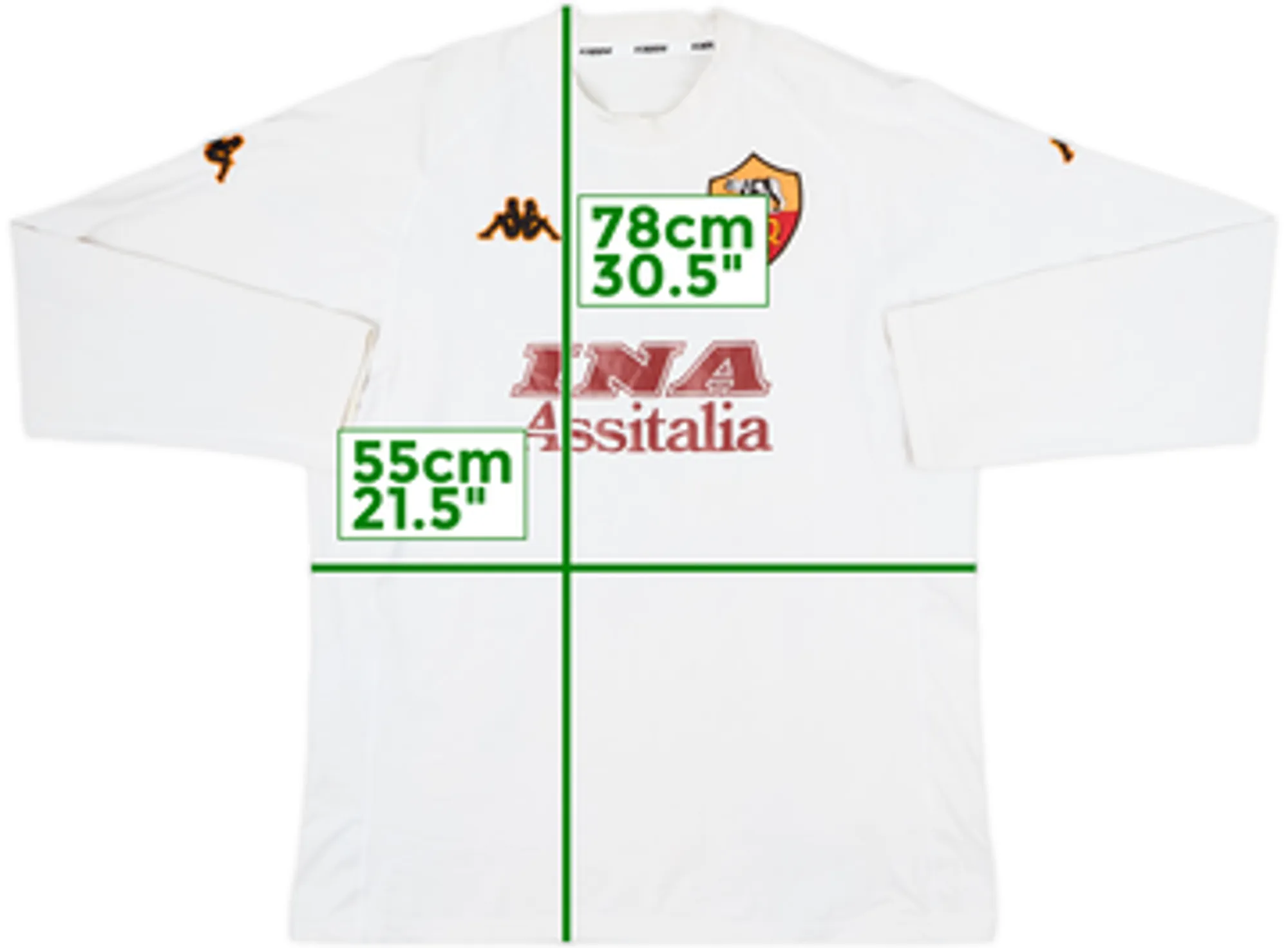 2000-01 Roma Away L/S Shirt - 5/10 - (XXL)