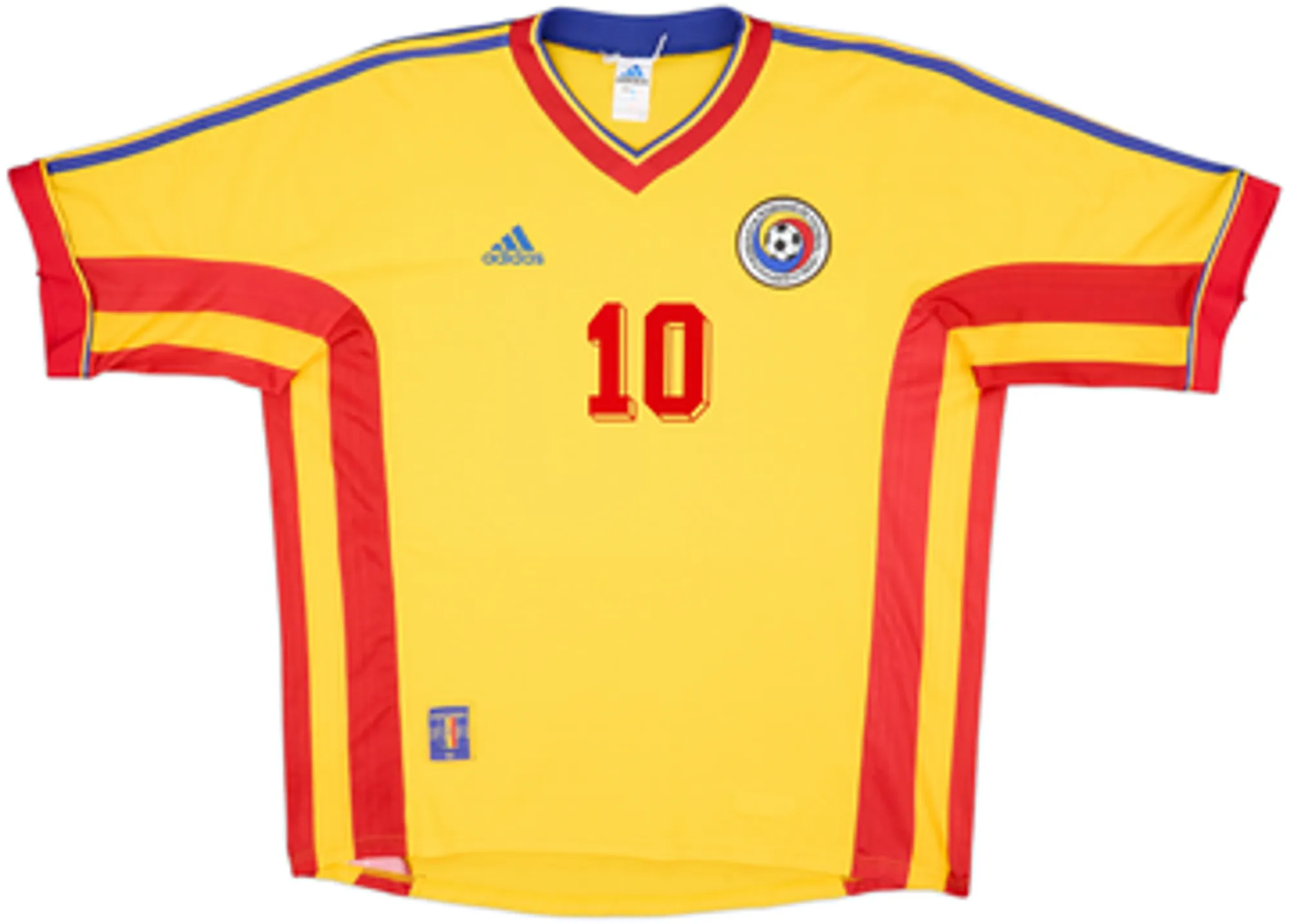 1998-00 Romania Home Shirt Hagi #10 - 9/10 - (XL)