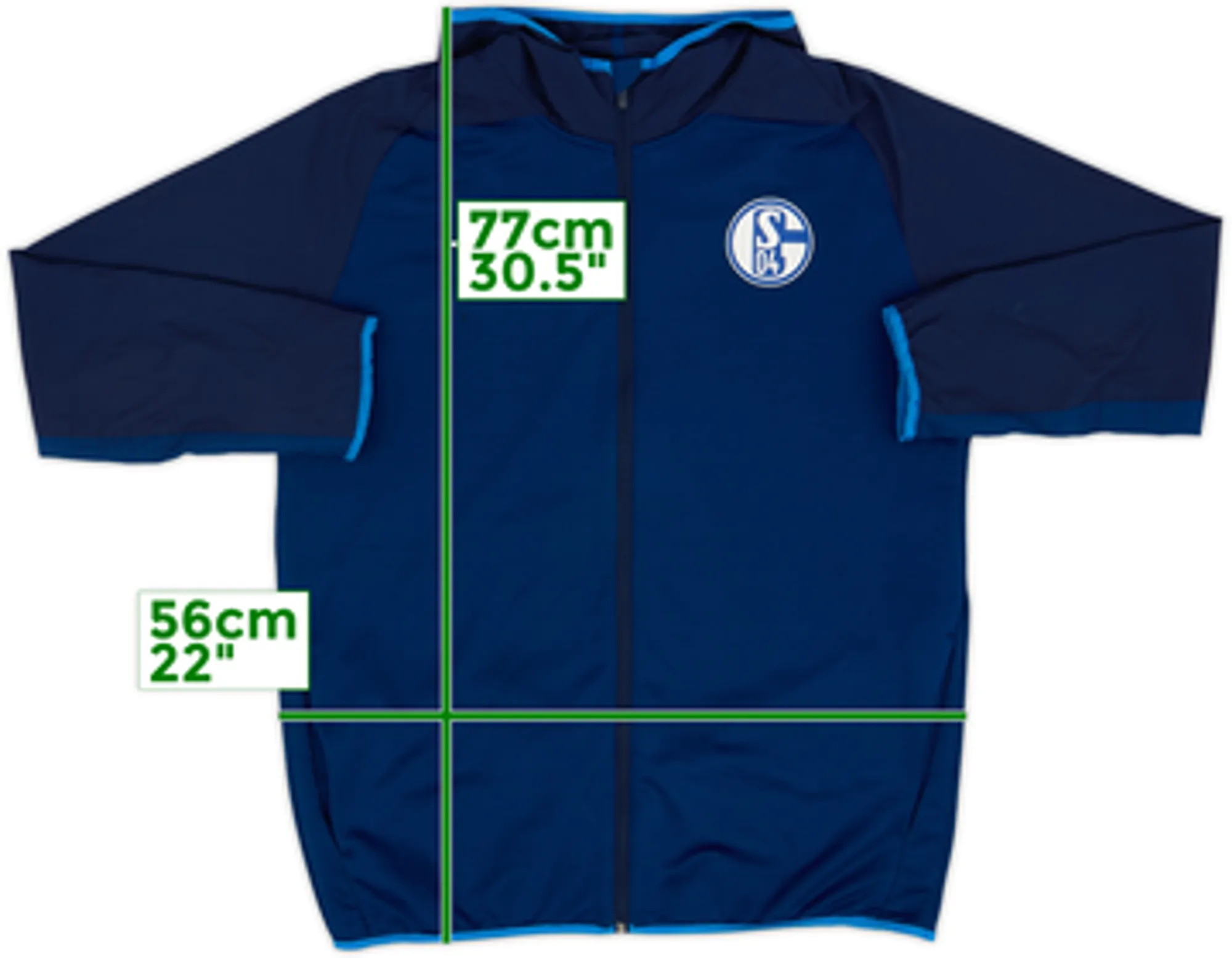 2021-22 Schalke Umbro Hooded Track Jacket - 9/10 - (XXL)