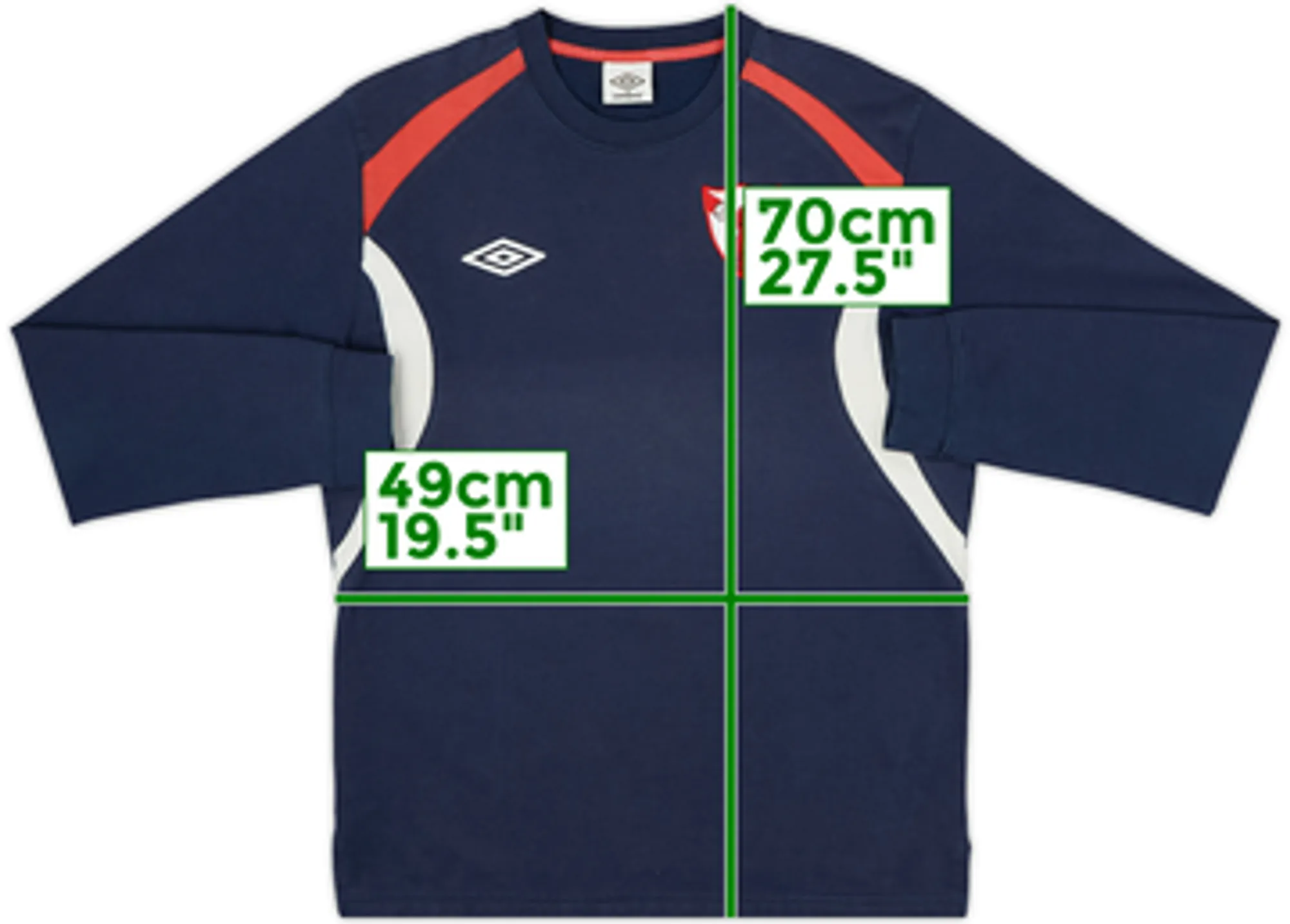 2012-13 Sevilla Atletico Umbro Sweat Top - 6/10 - (M)