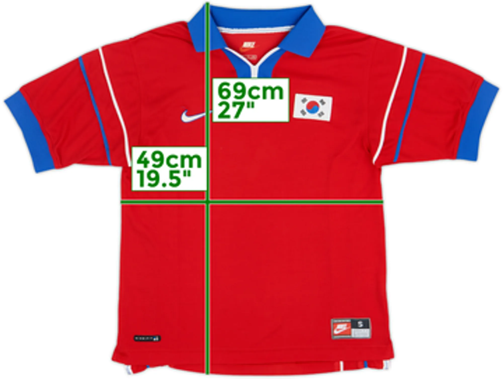 1998-01 South Korea Home Shirt - 7/10 - (S)