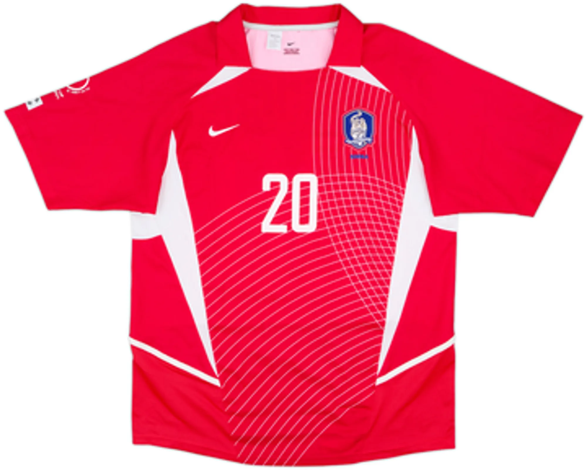 2002-03 South Korea Home Shirt M B Hong #20 - 7/10 - (XL)