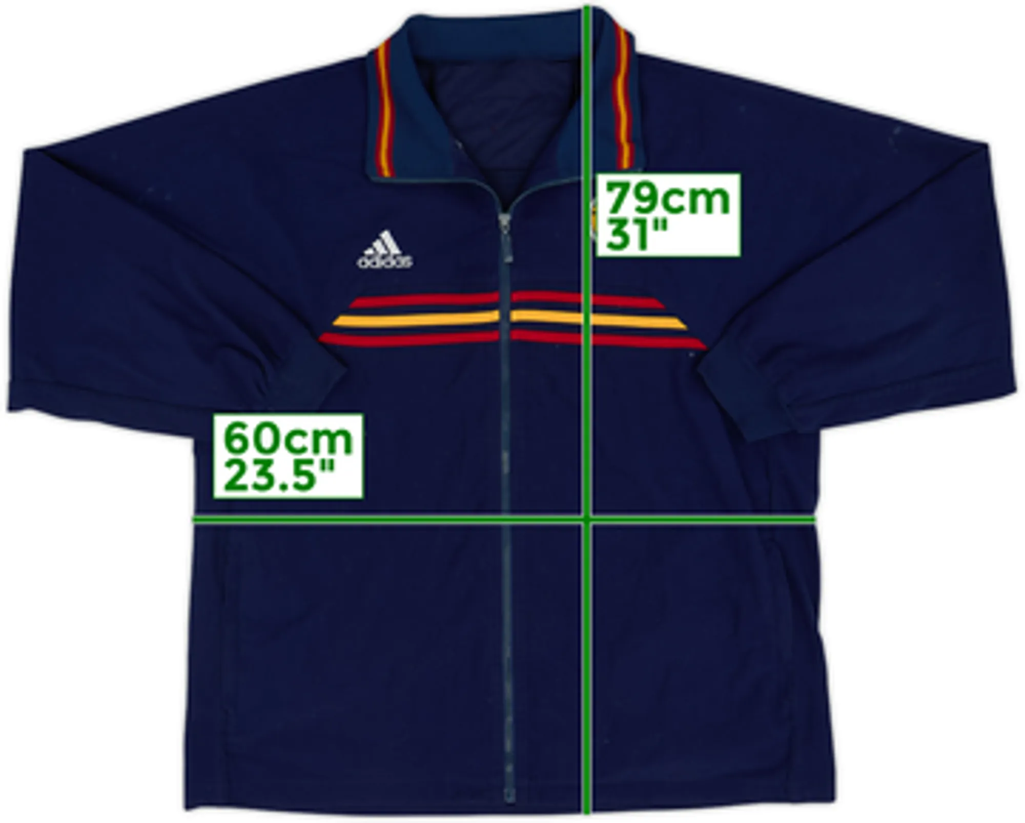 2000-02 Spain adidas Fleece Track Jacket - 6/10 - (L)