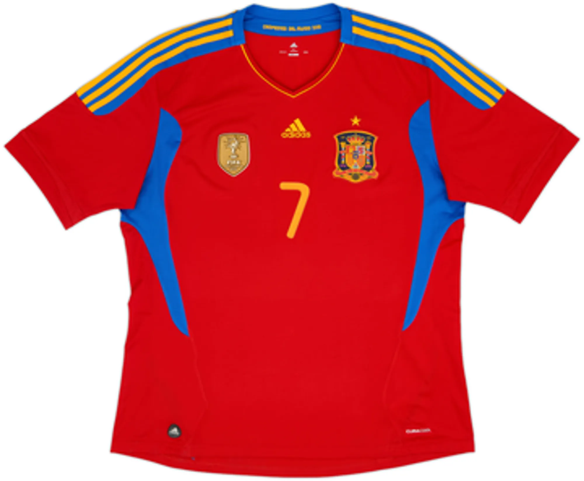 2010-11 Spain Home Shirt David Villa #7 - 7/10 - (XXL)