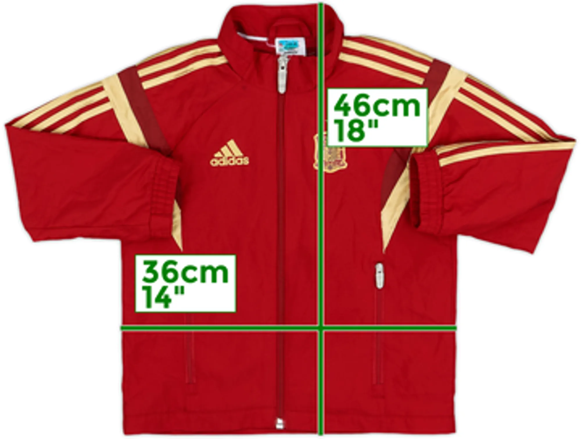 2013-14 Spain adidas Track Jacket - 8/10 - (3-4 Years)