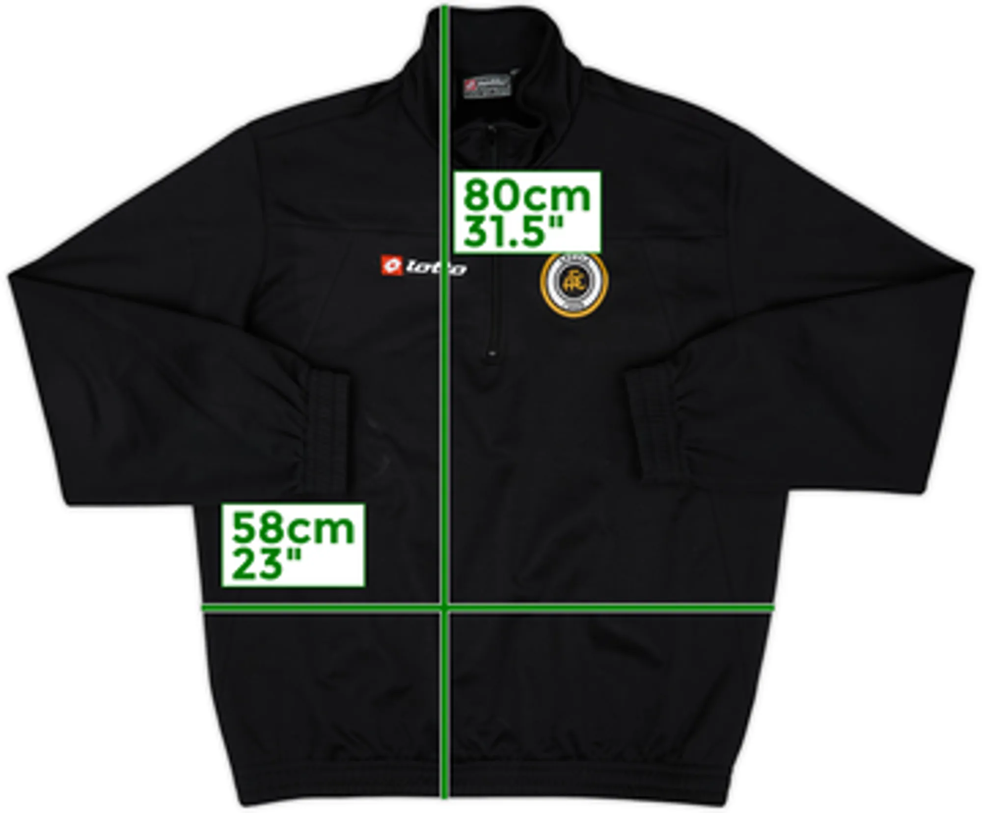 2012-13 Spezia Lotto 1/4 Zip SweatTop - 8/10 - (XXL)