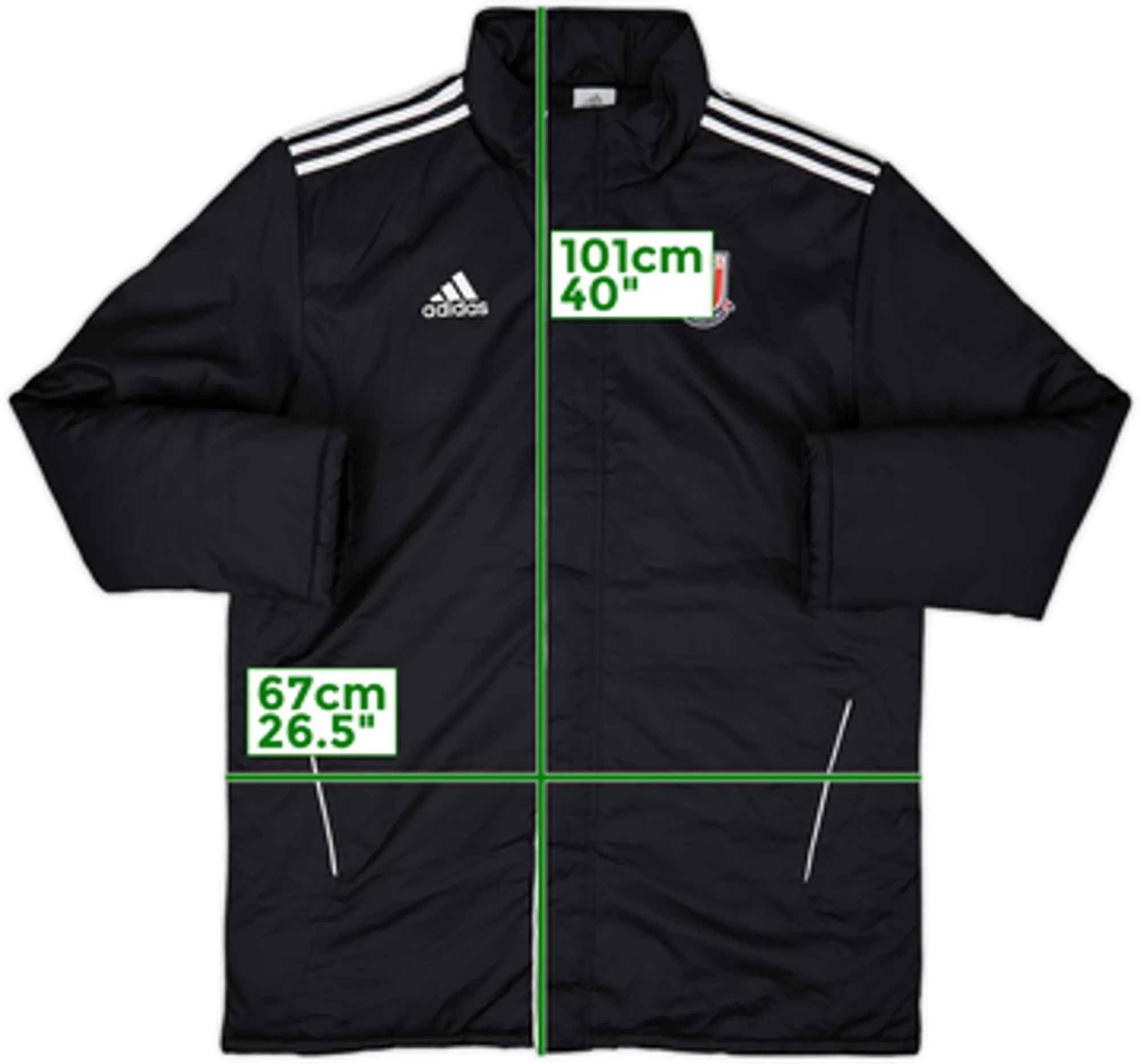 2012-13 Stoke City adidas Padded Bench Coat - 9/10 - (L/XL)
