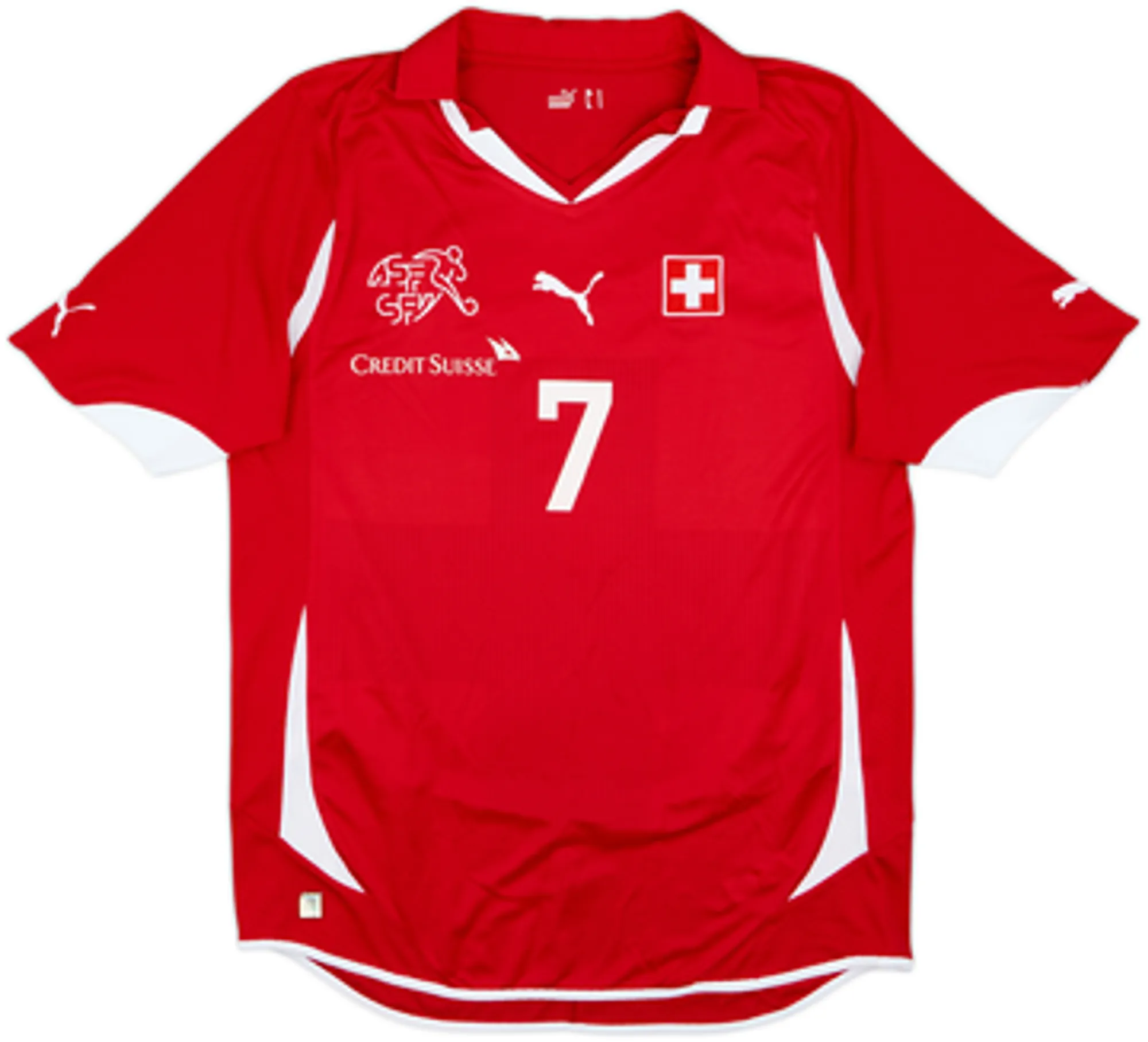 2010-11 Switzerland Home Shirt Schar #7 - 10/10 - (L)