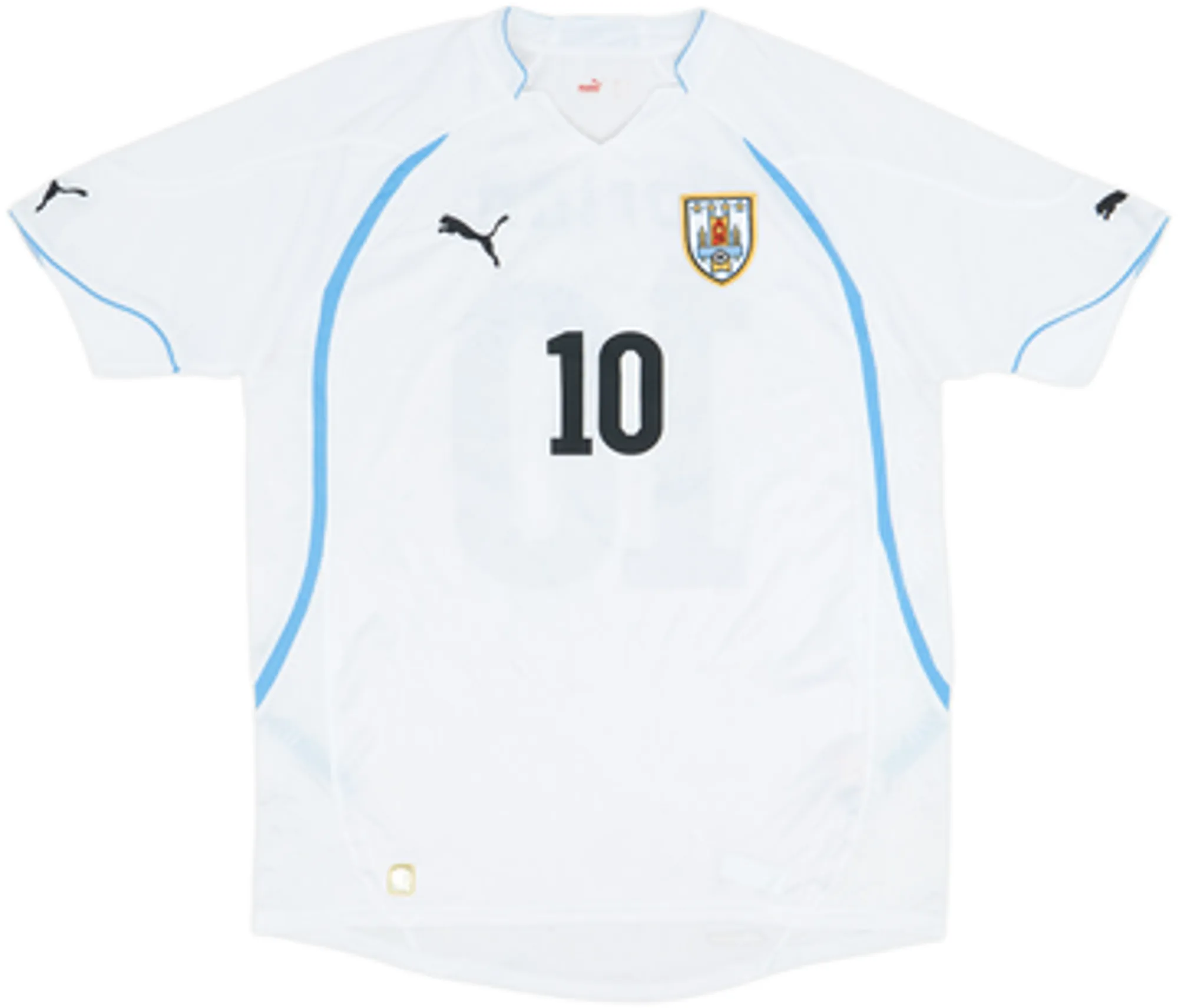 2010-11 Uruguay Away Shirt Forlan #10 - 5/10 - (L)
