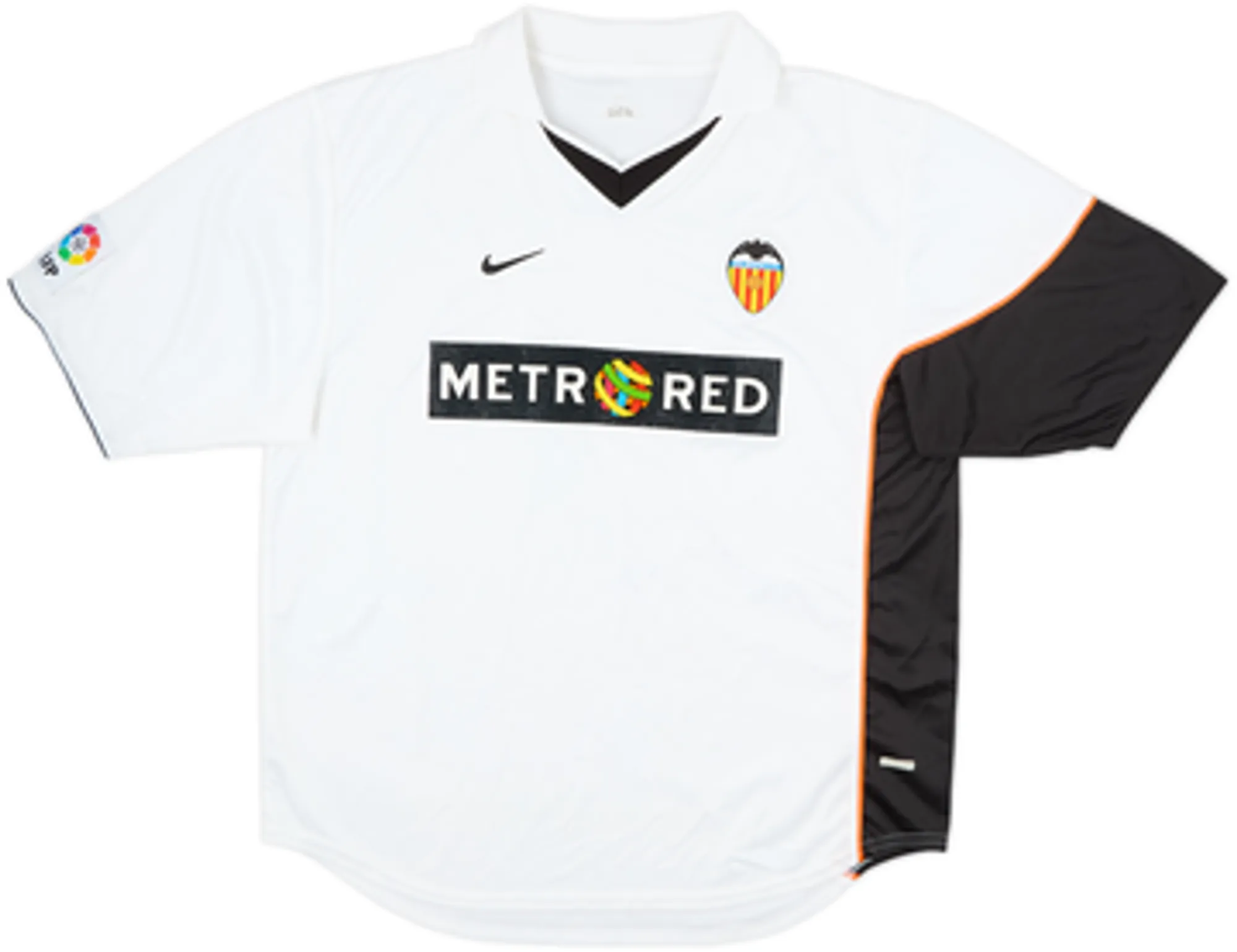 2001-02 Valencia Home Shirt Baraja #8 - 6/10 - (L)