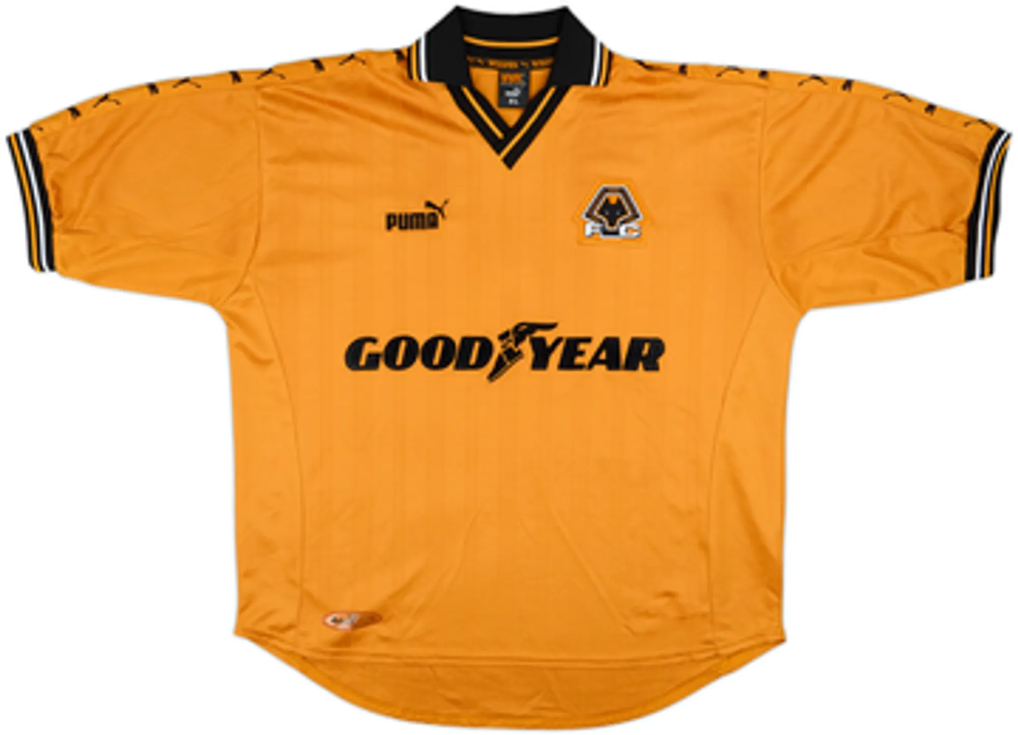 1998-00 Wolves Home Shirt De Wolf #5 - 6/10 - (XL)