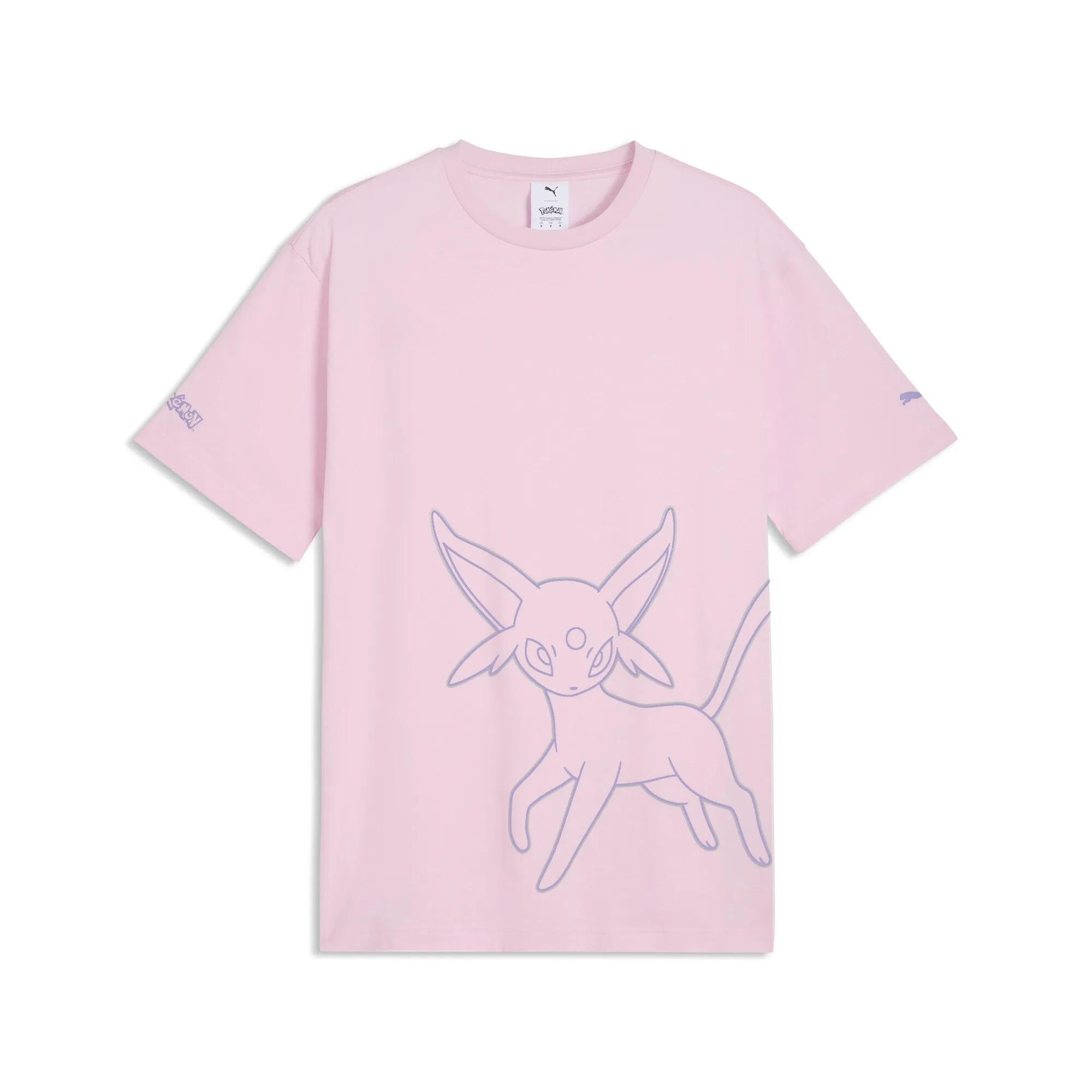 PUMA x POKÃMON Relaxed Graphic T-Shirt Men in Pink | Size Small