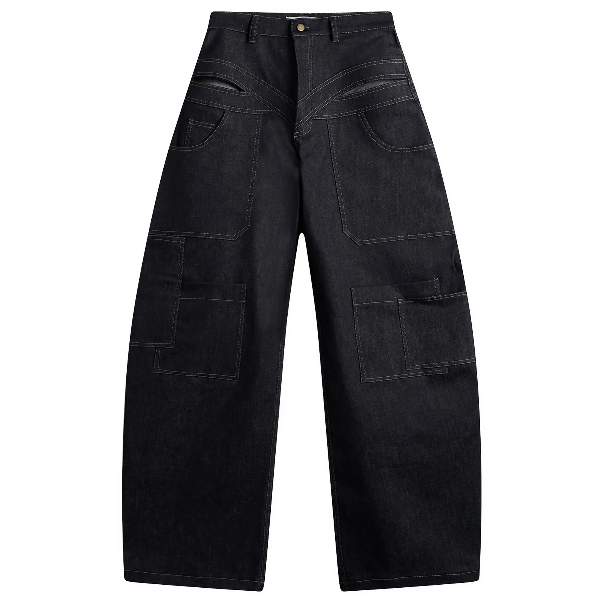 Tolu Coker Women's Banana Pants In Denim Navy