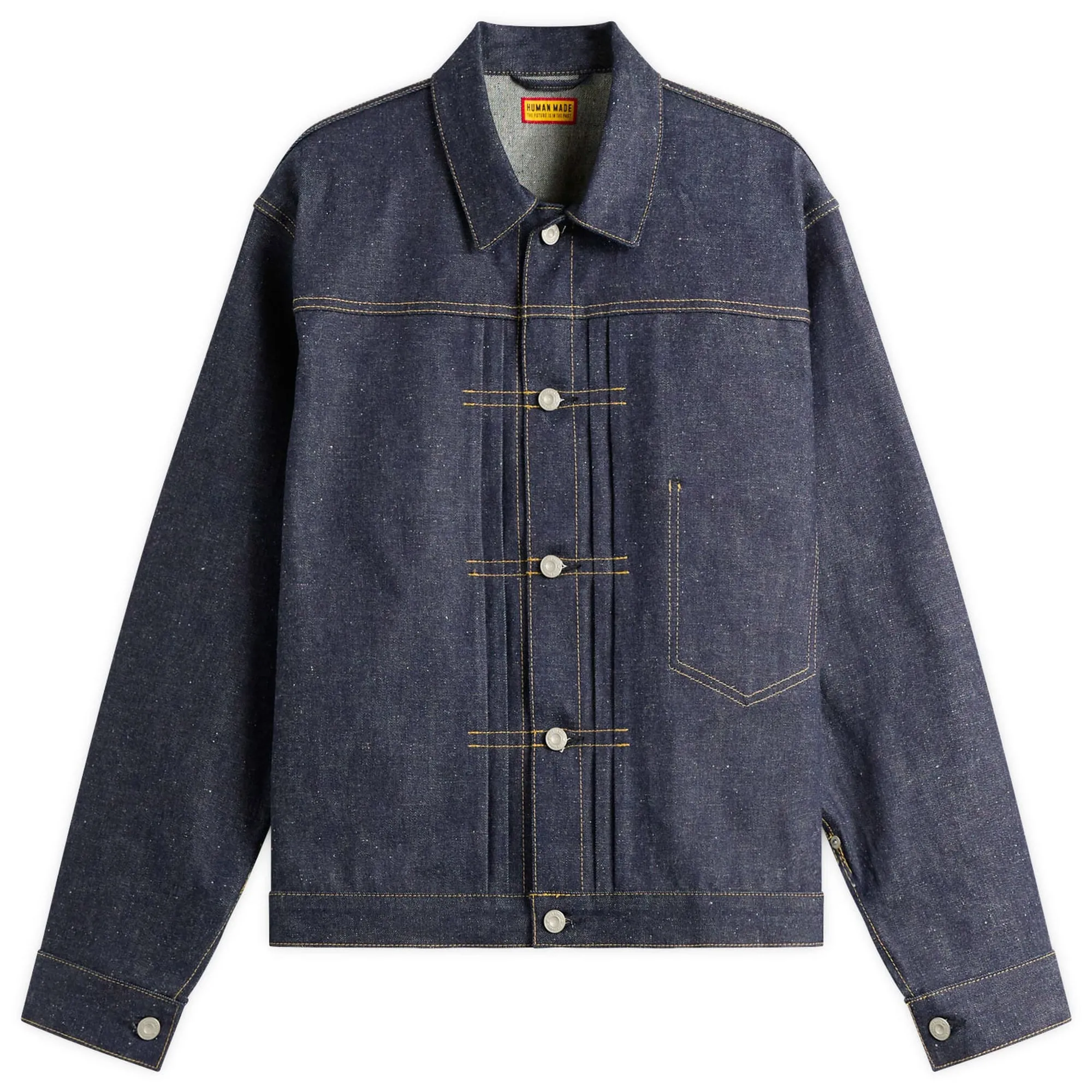 Human Made Men's Selvedge Past Denim Work Jacket Indigo