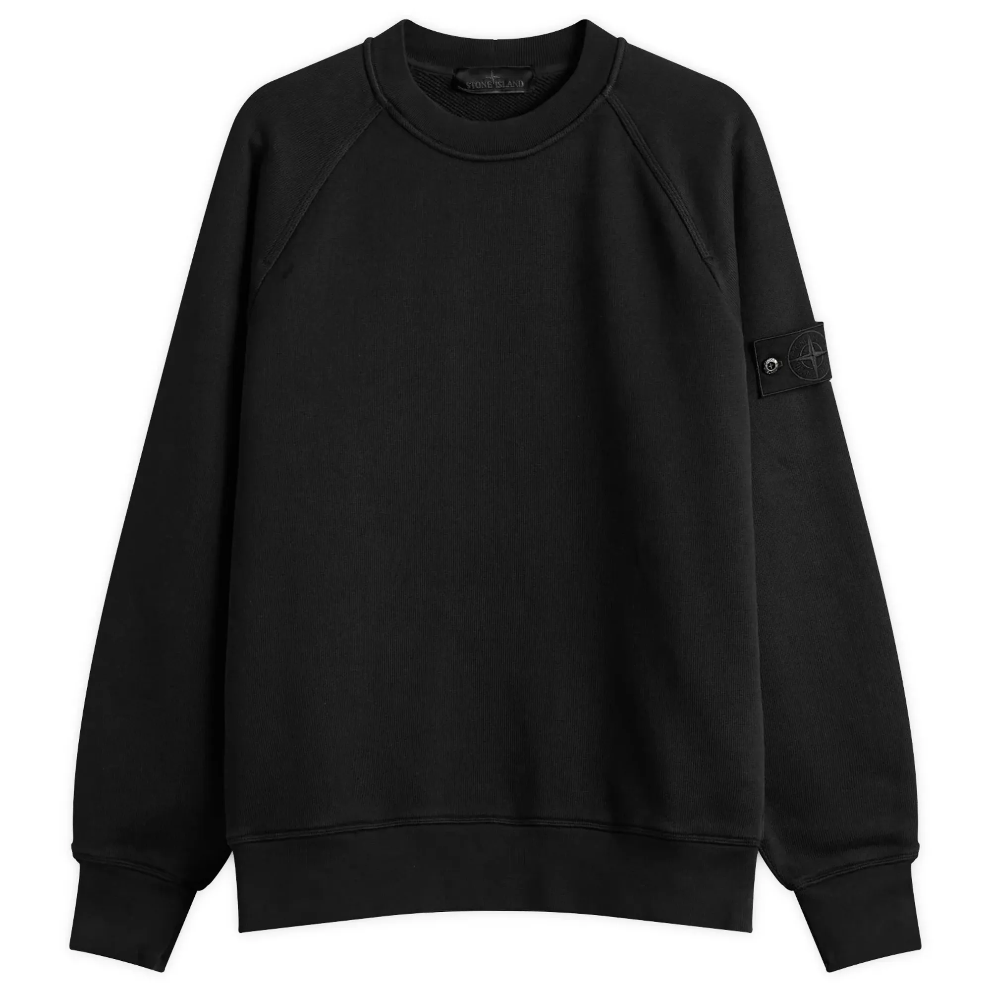 Stone Island Men's Ghost Heavy Fleece Crew Neck Sweatshirt Black