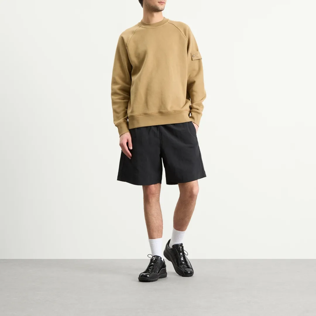Stone Island Men's Ghost Heavy Fleece Crew Neck Sweatshirt Dark