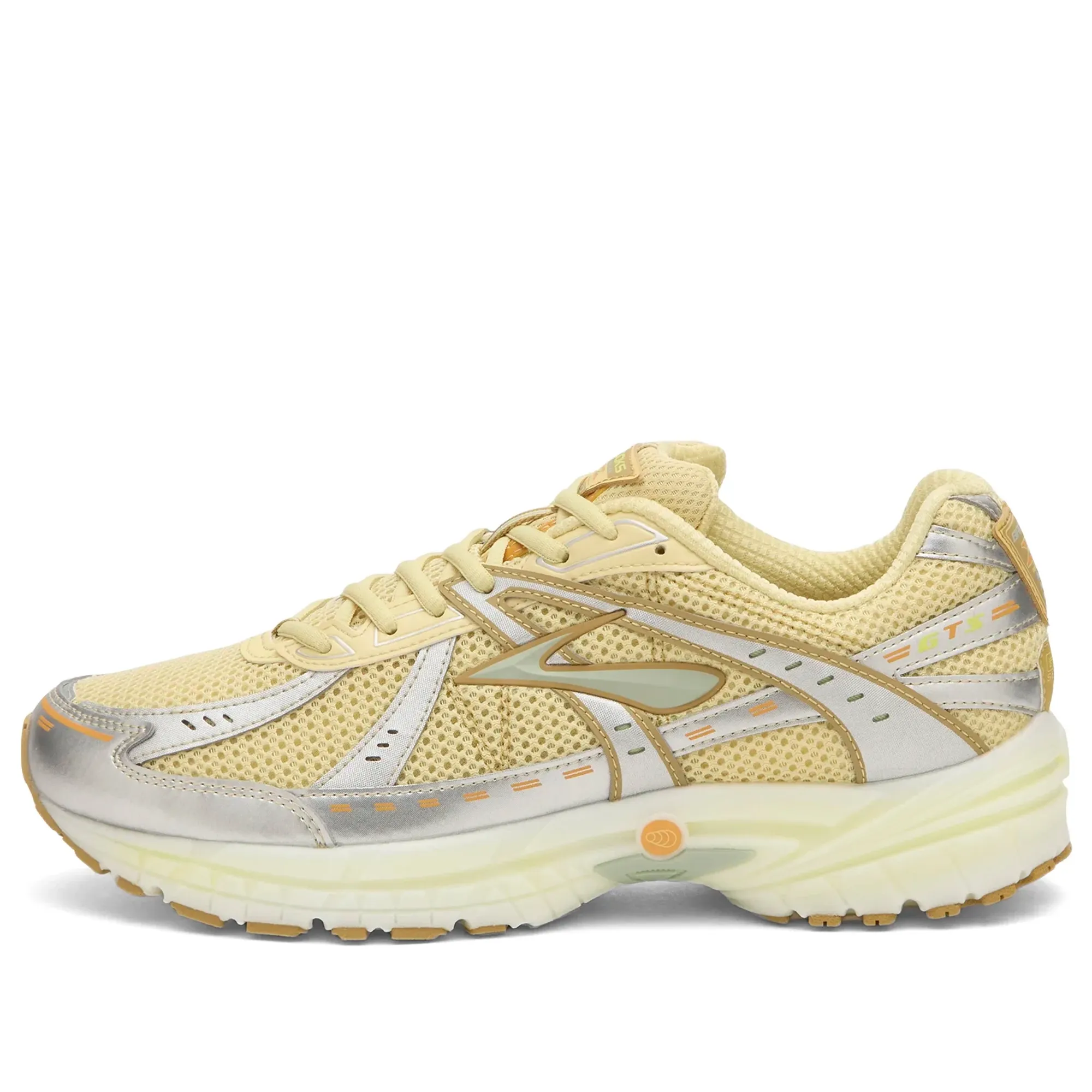 Brooks Men's Adrenaline GTS 10 Sneaker Dusty Yellow/Neo Yellow/Grey