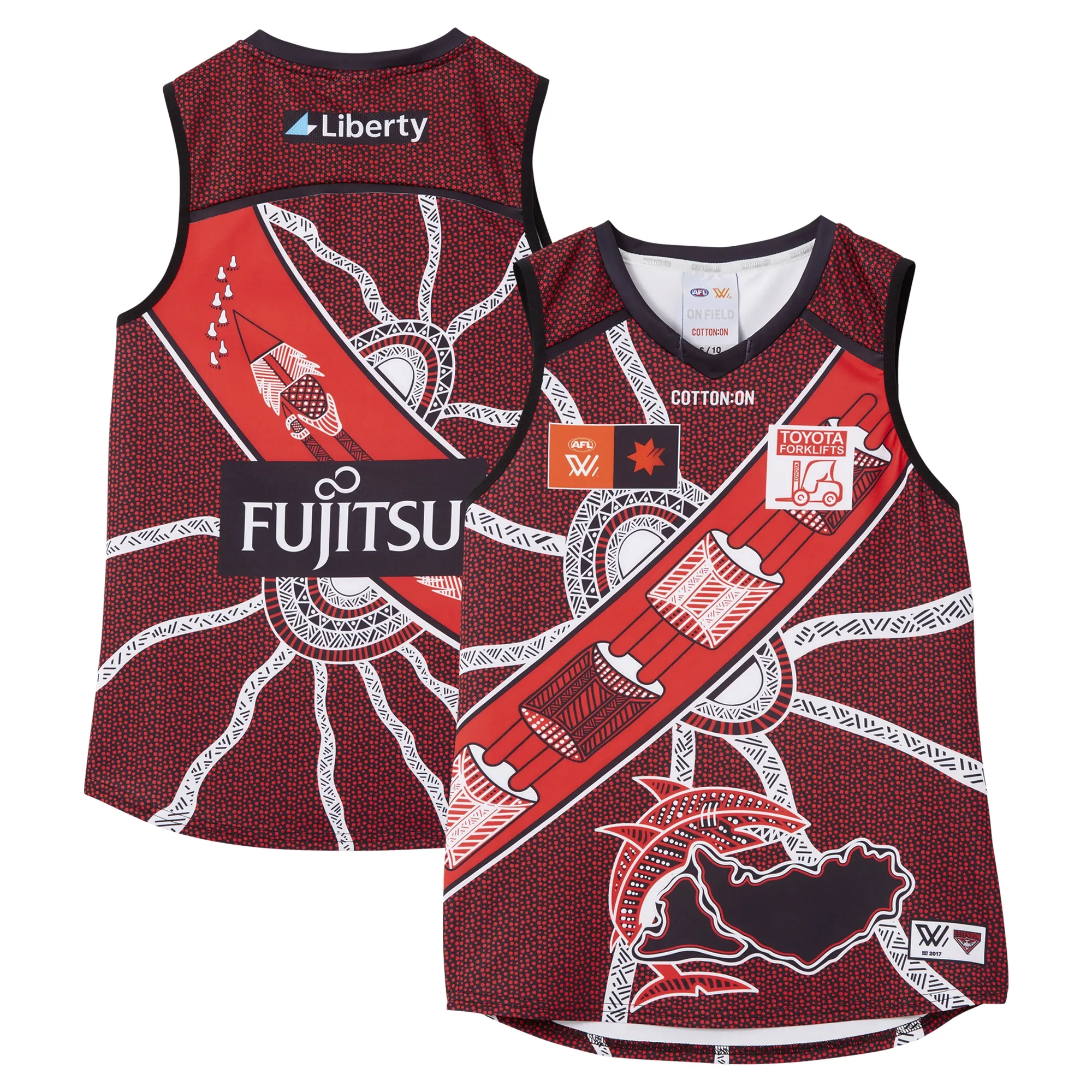 Essendon FC AFLW Dreamtime Guernsey - Womens