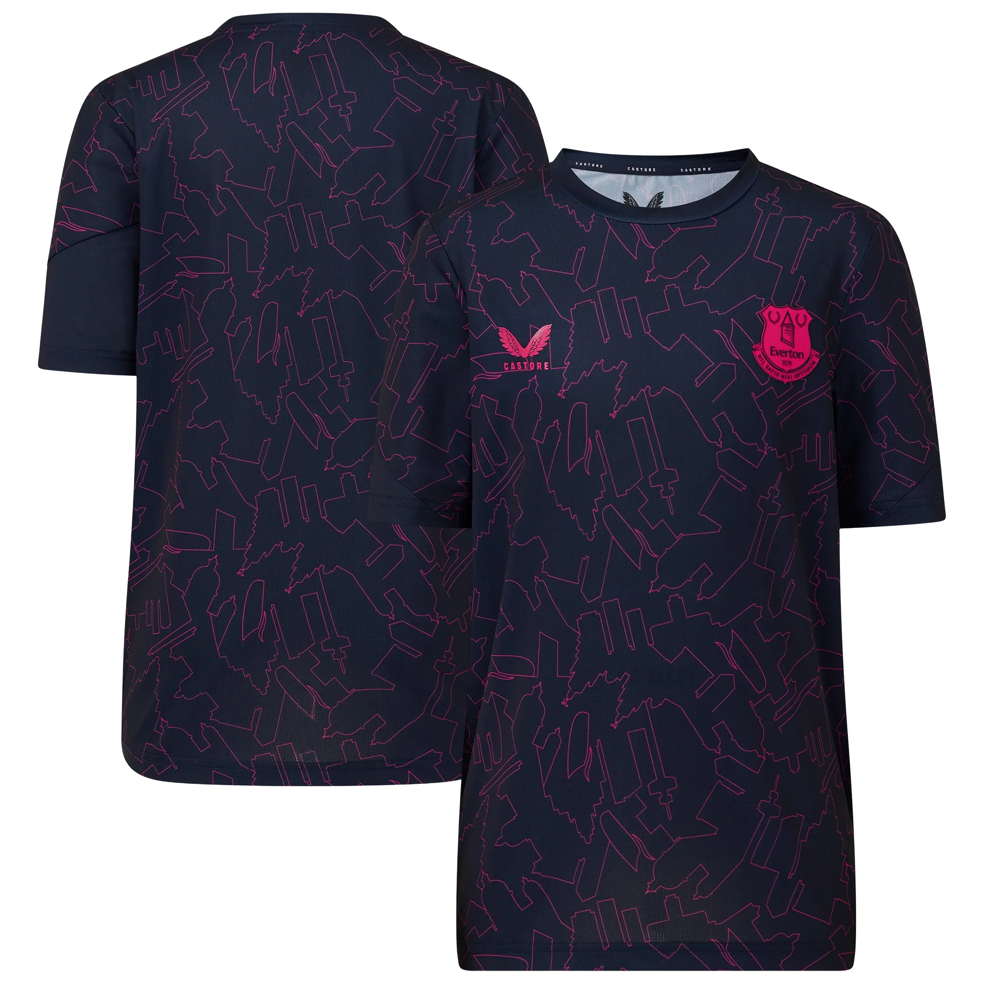 Everton Castore Fourth Matchday Top - Navy - Kids