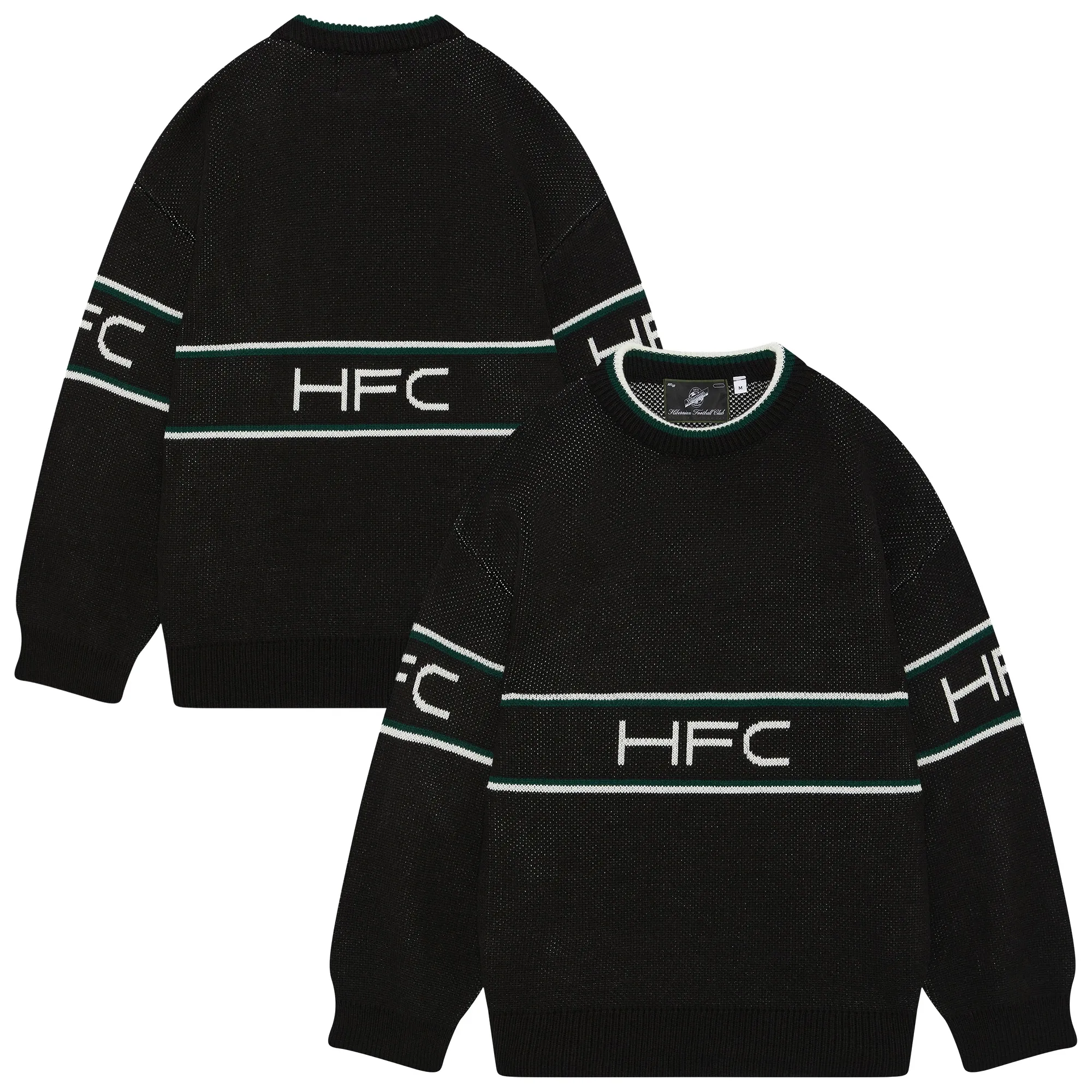 Hibernian x AOF Knitted Jumper - Black - Unisex