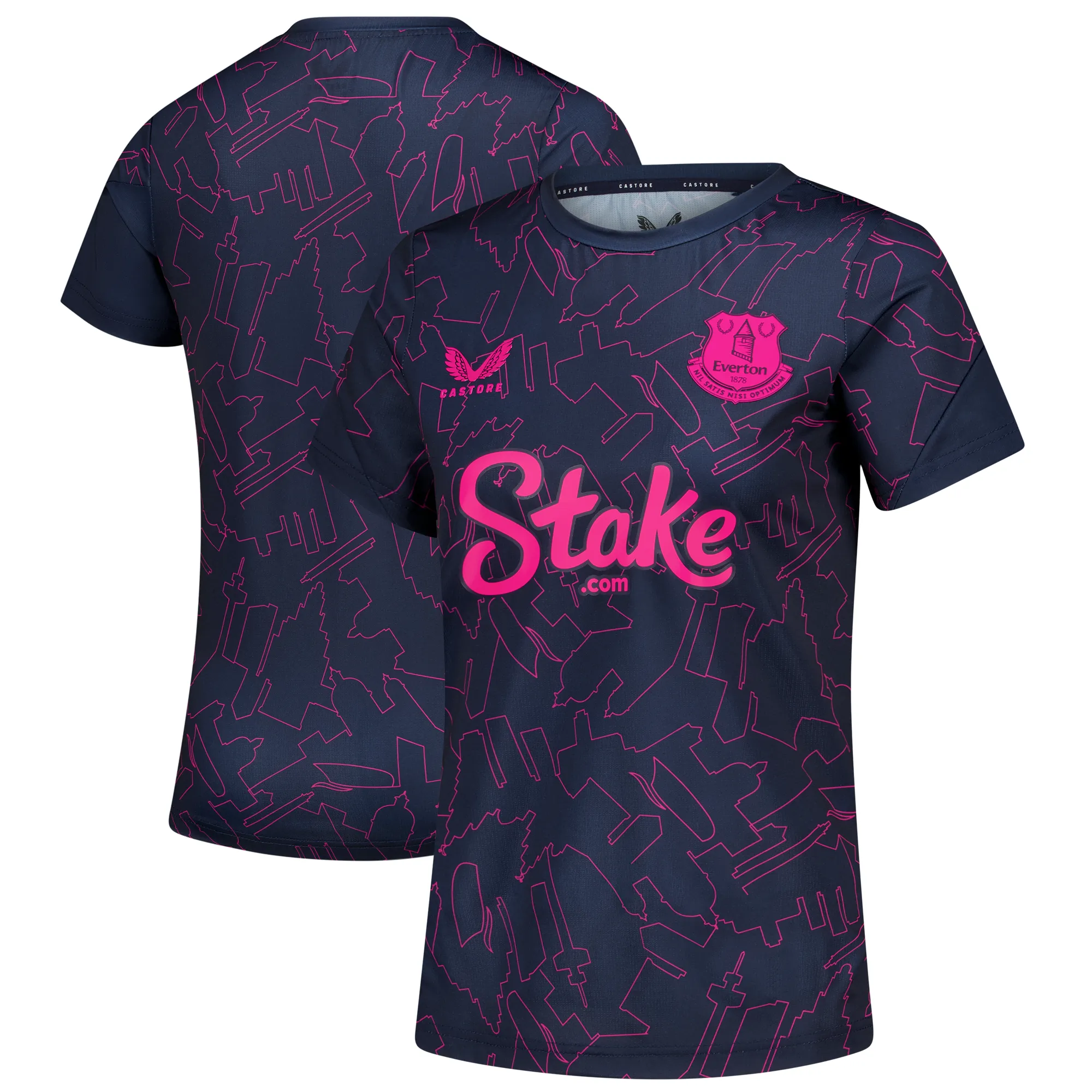 Everton Castore Fourth Matchday Top - Navy- Womens