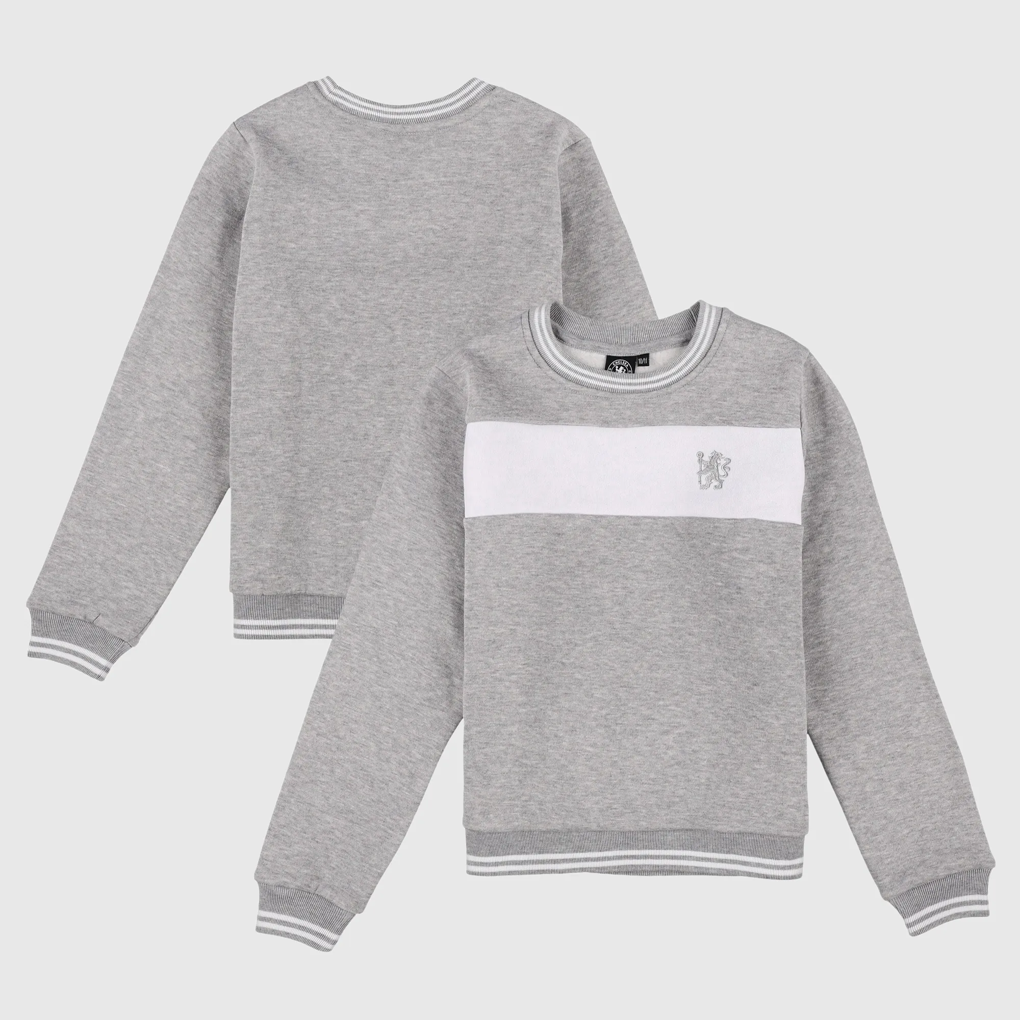 Chelsea Colour Block Sweat - Grey Marl - Kids