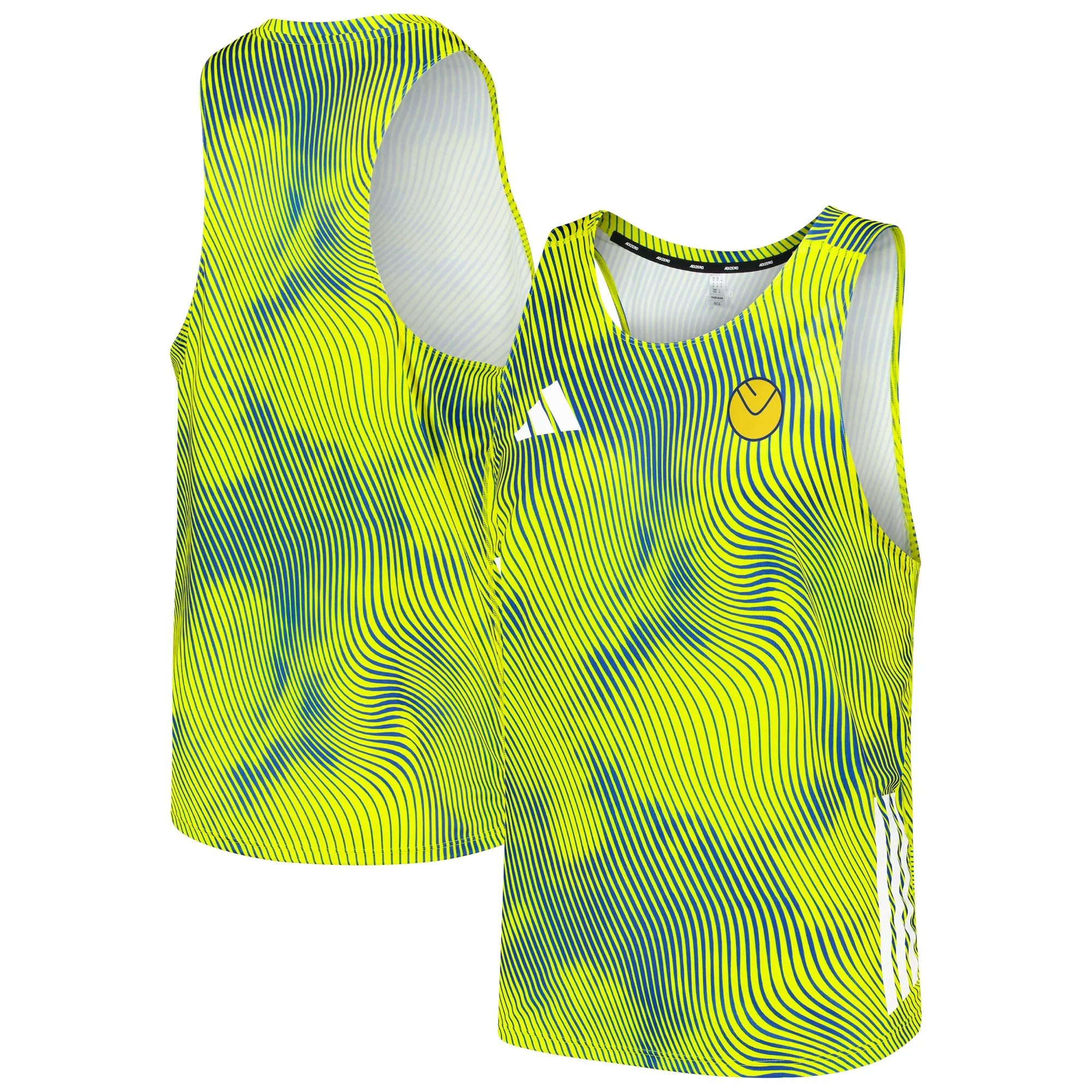 Leeds United adidas Running Singlet - Yellow