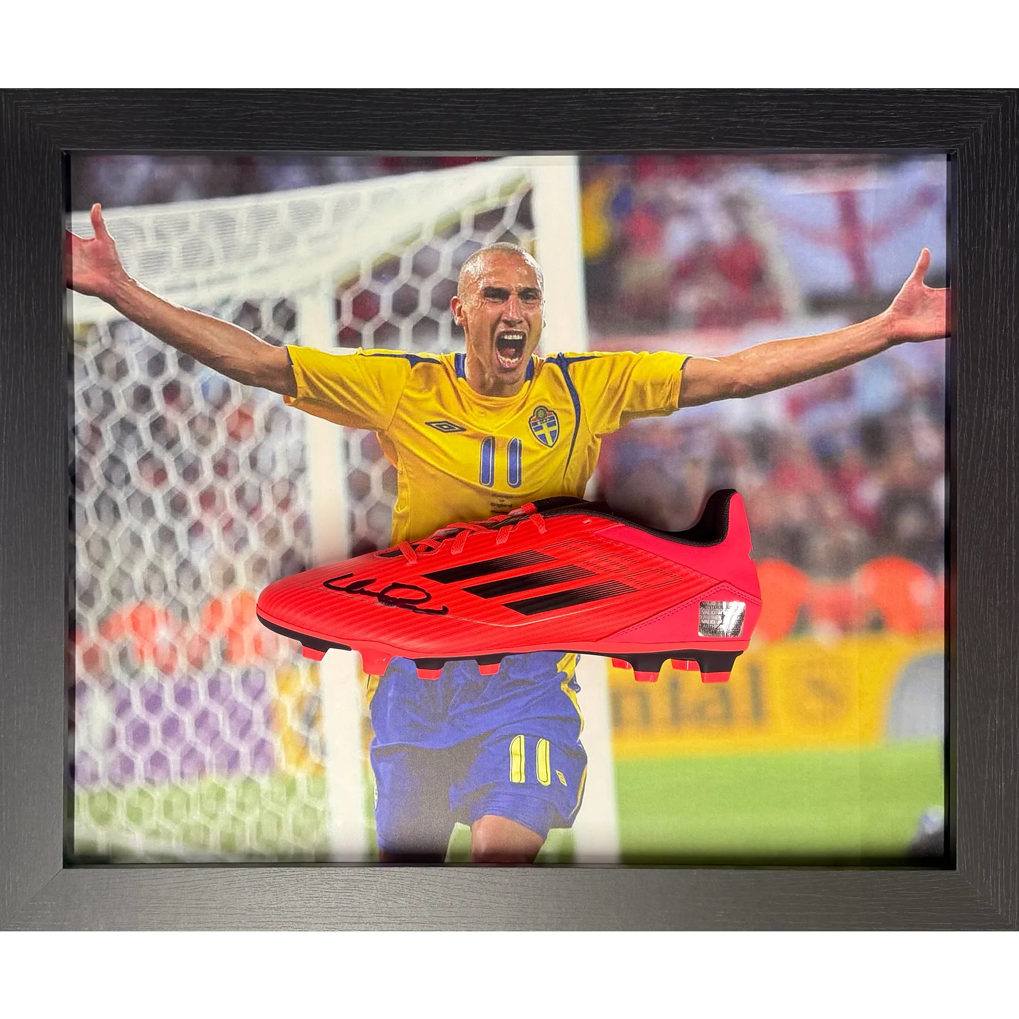 Sweden Henrik Larsson Signed Adidas Football Boot