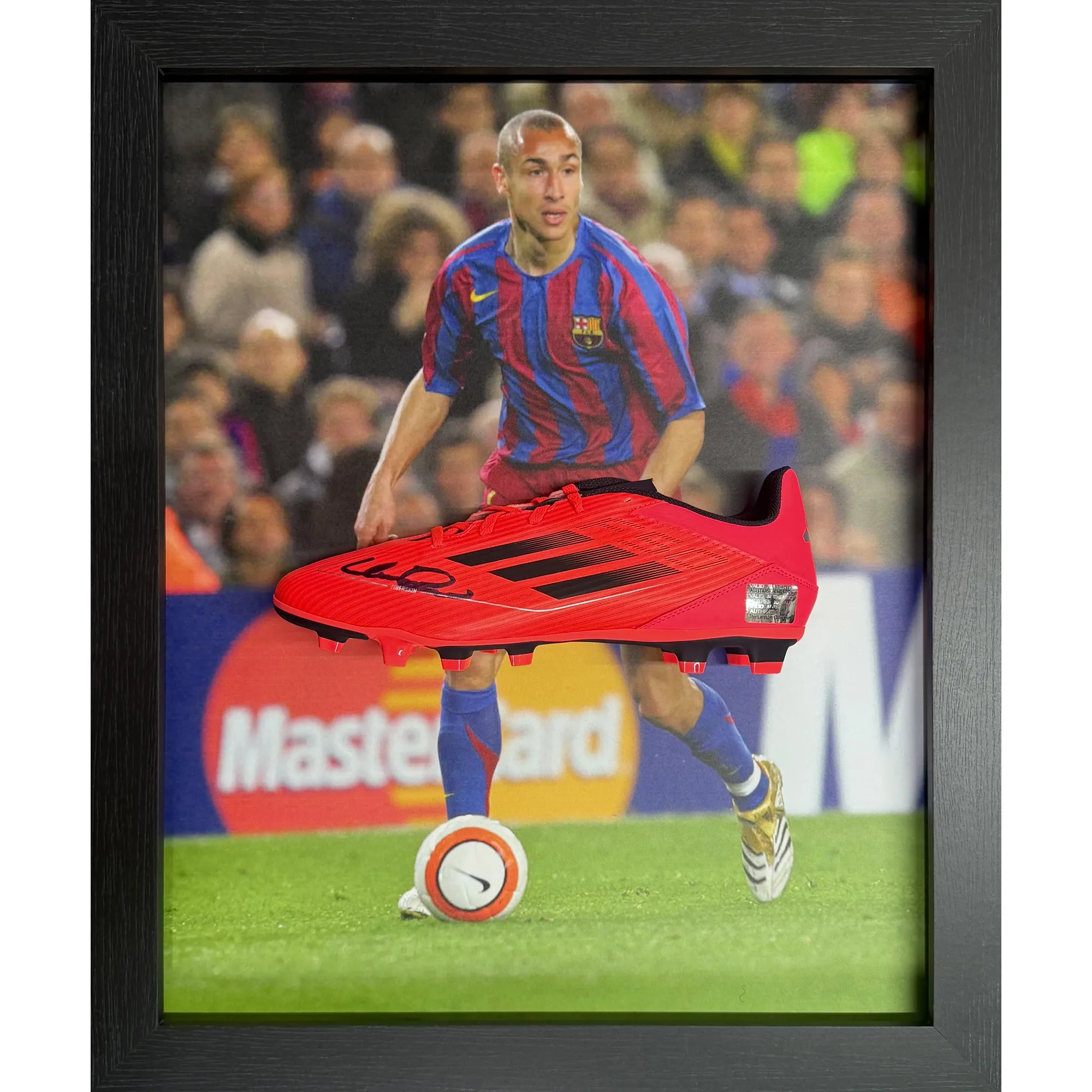 Barcelona Henrik Larsson Signed Adidas Football Boot