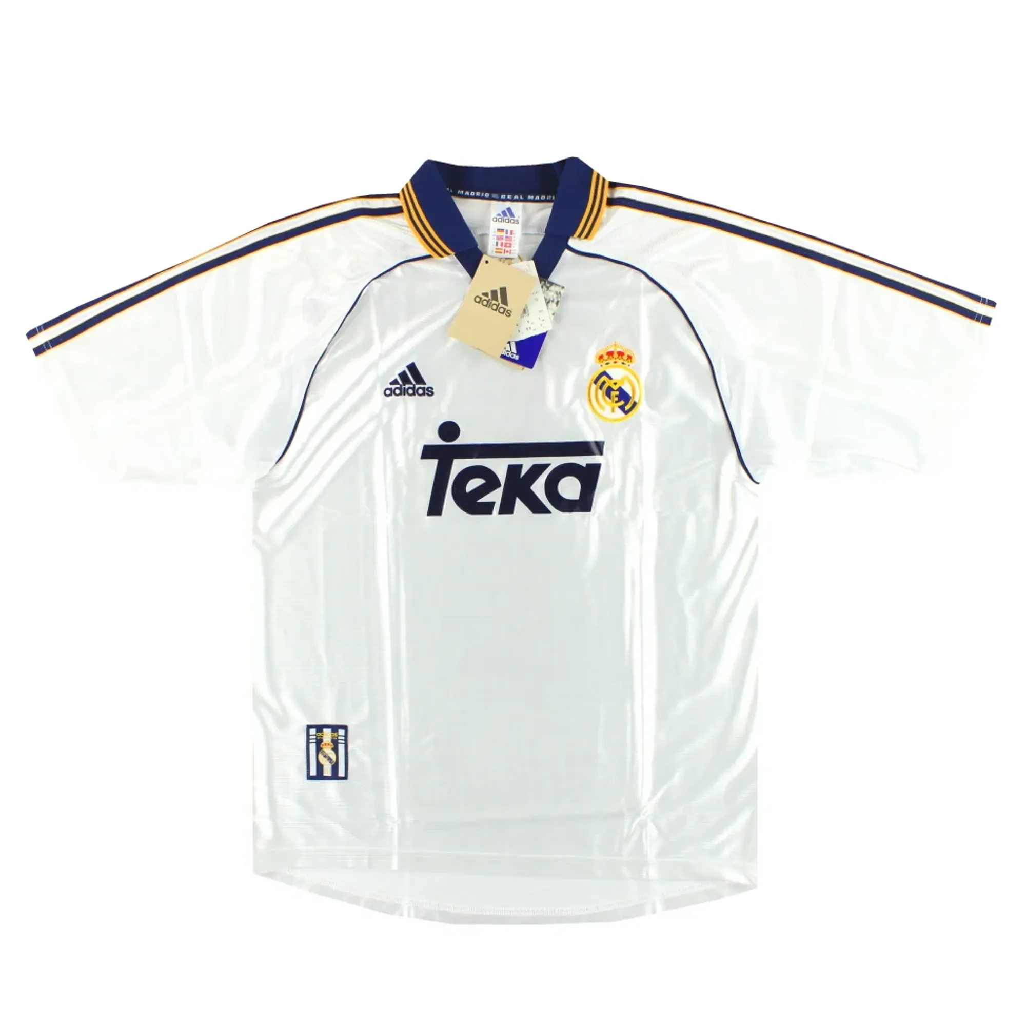 1998-00 Real Madrid adidas Home Shirt *w/tags* M - Real Madrid / w/tags 