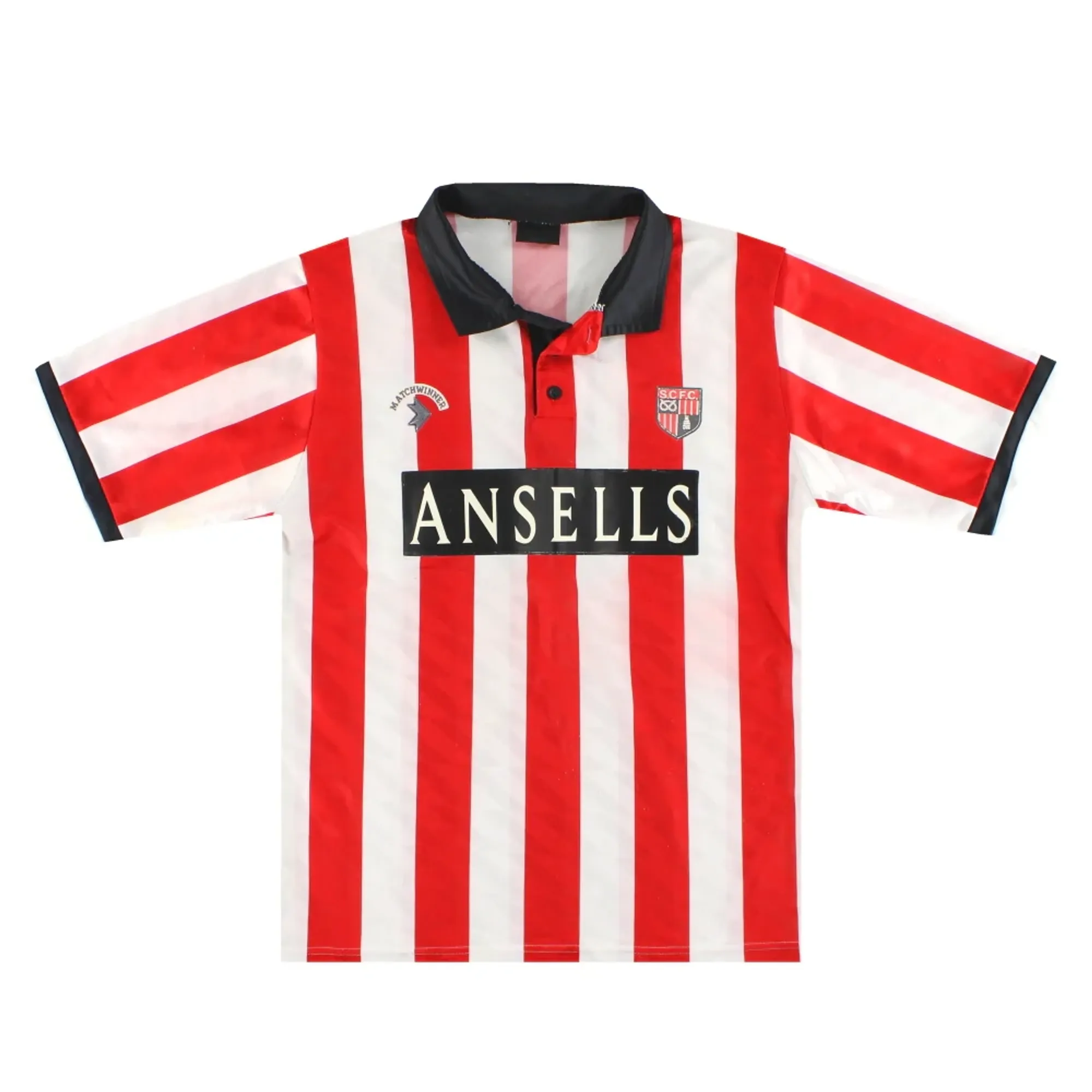 1991-92 Stoke City Matchwinner Home Shirt M - Stoke City / Excellent 