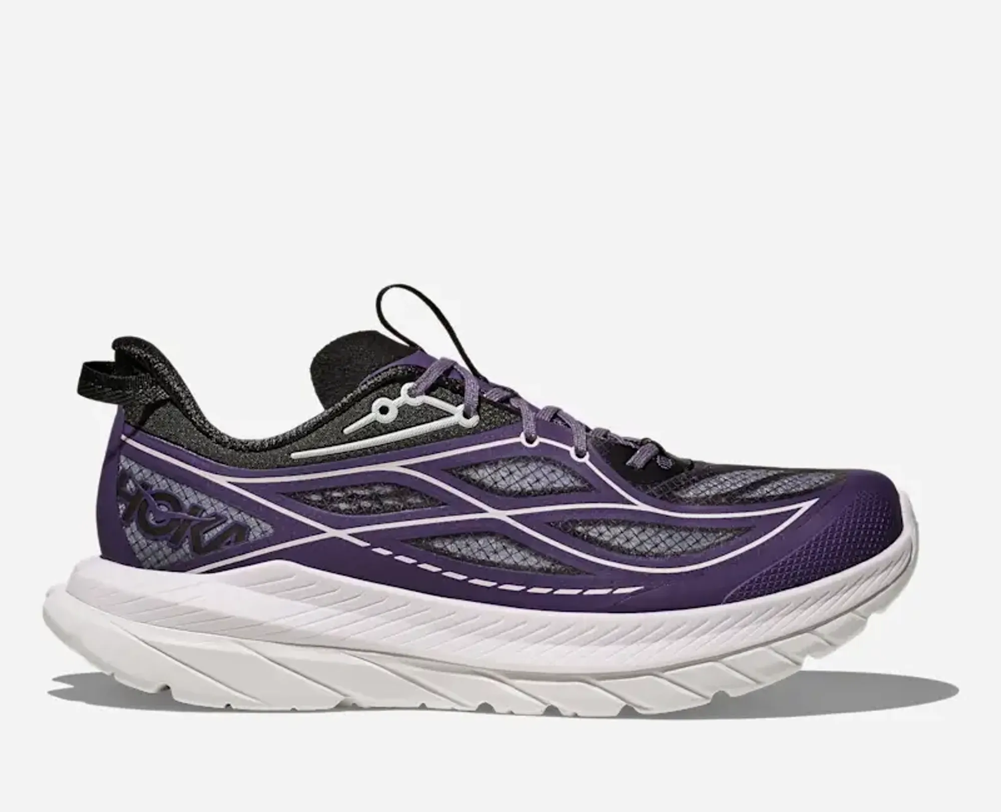 Hoka Women's Mach Remastered Lifestyle Shoes In Berry Patch/Carbon Black