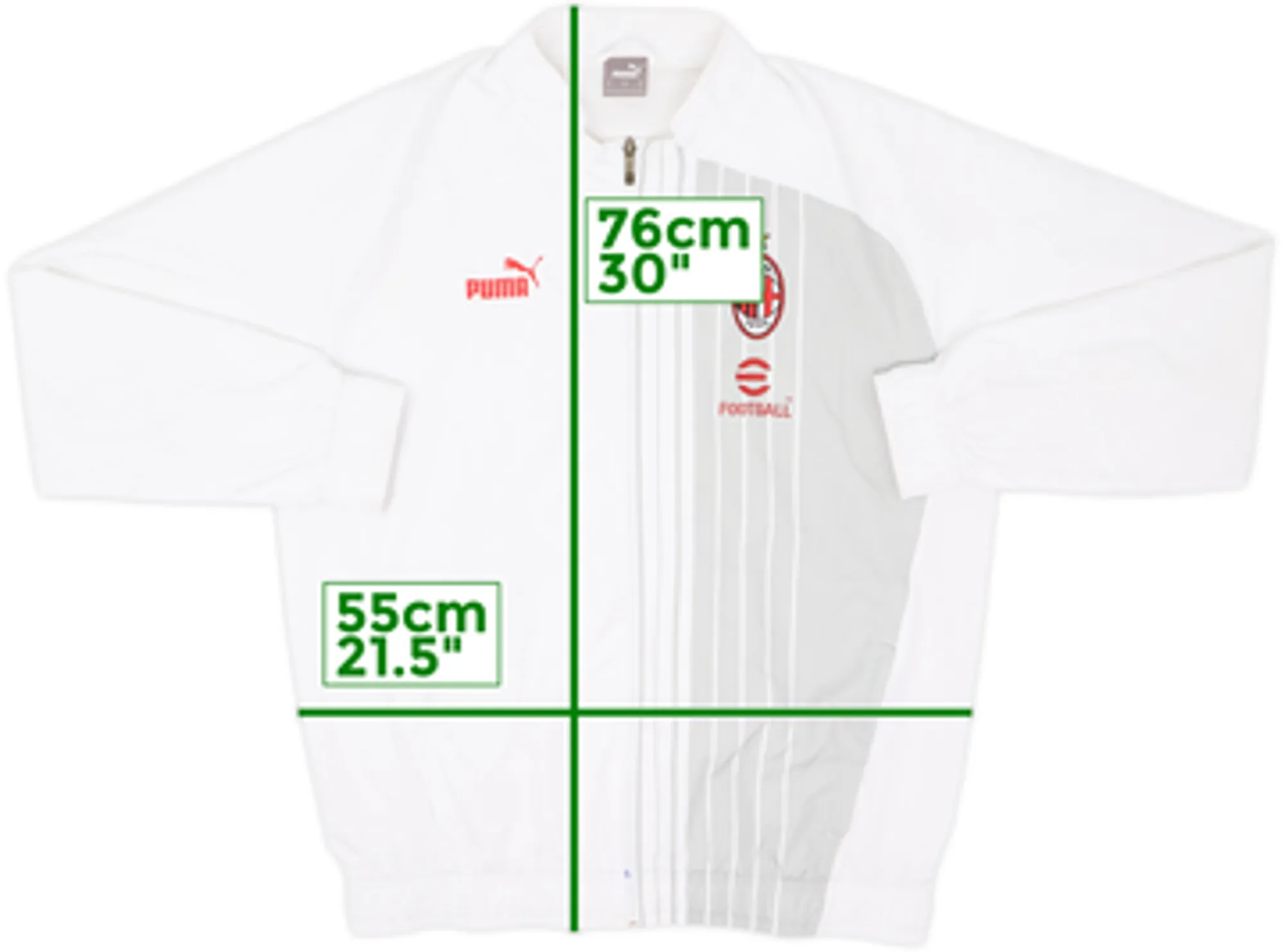 2022-23 AC Milan Puma Track Jacket - 9/10 - (L)