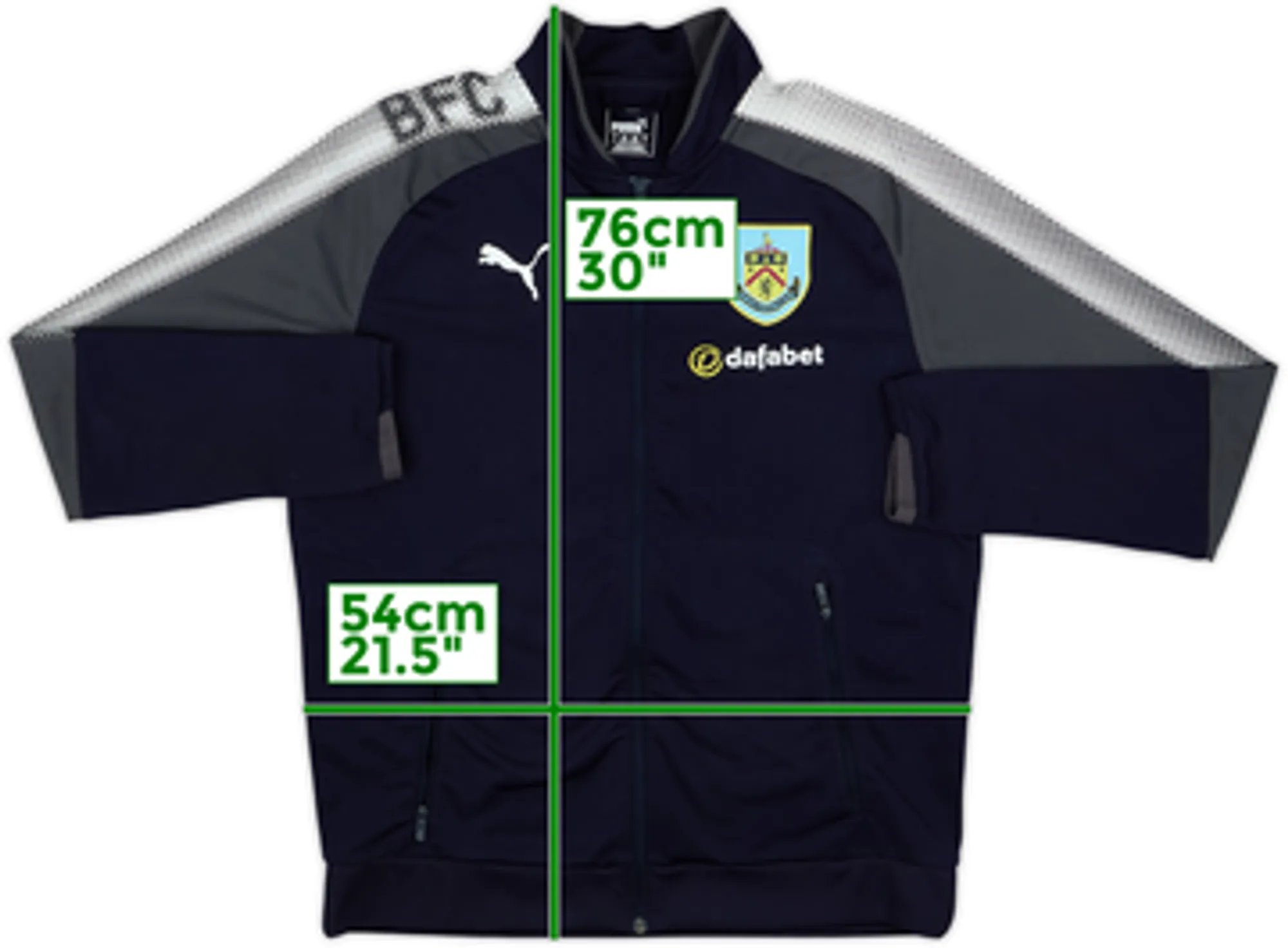 2017-18 Burnley Puma Track Jacket - 6/10 - (L)